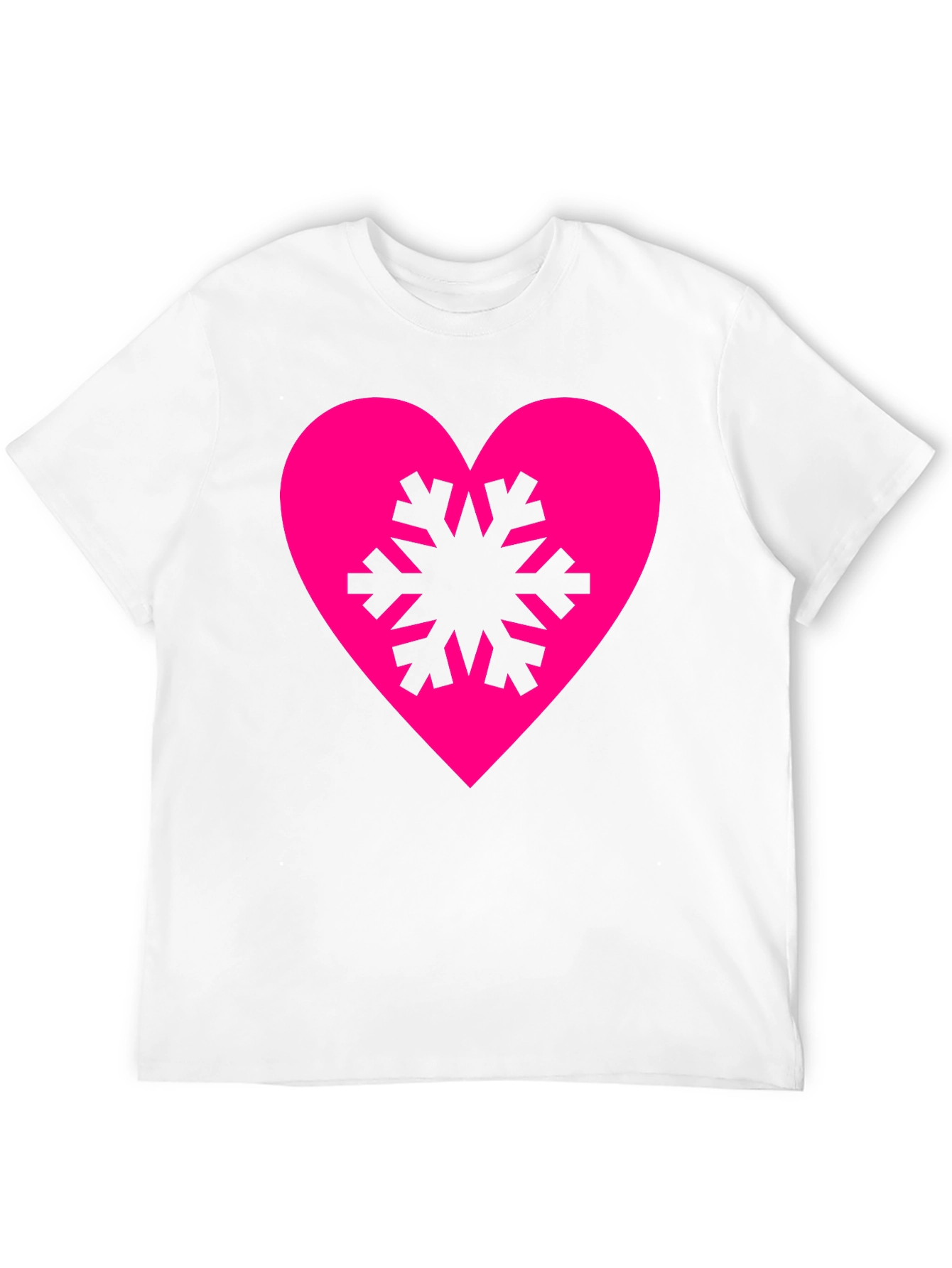 Black Heart Snowflake Graphic Tee - Stylish Black T-Shirt view 12