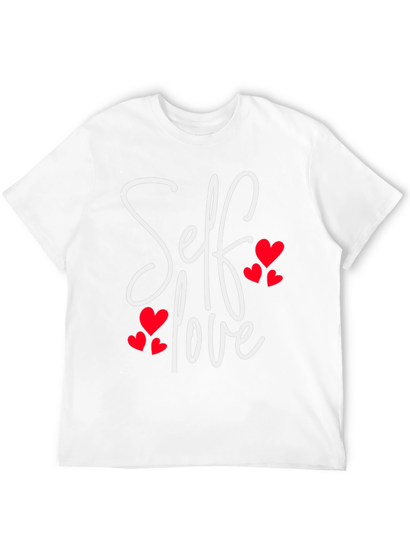 Black Self Love Heart Tee - Black Casual T-Shirt view 12