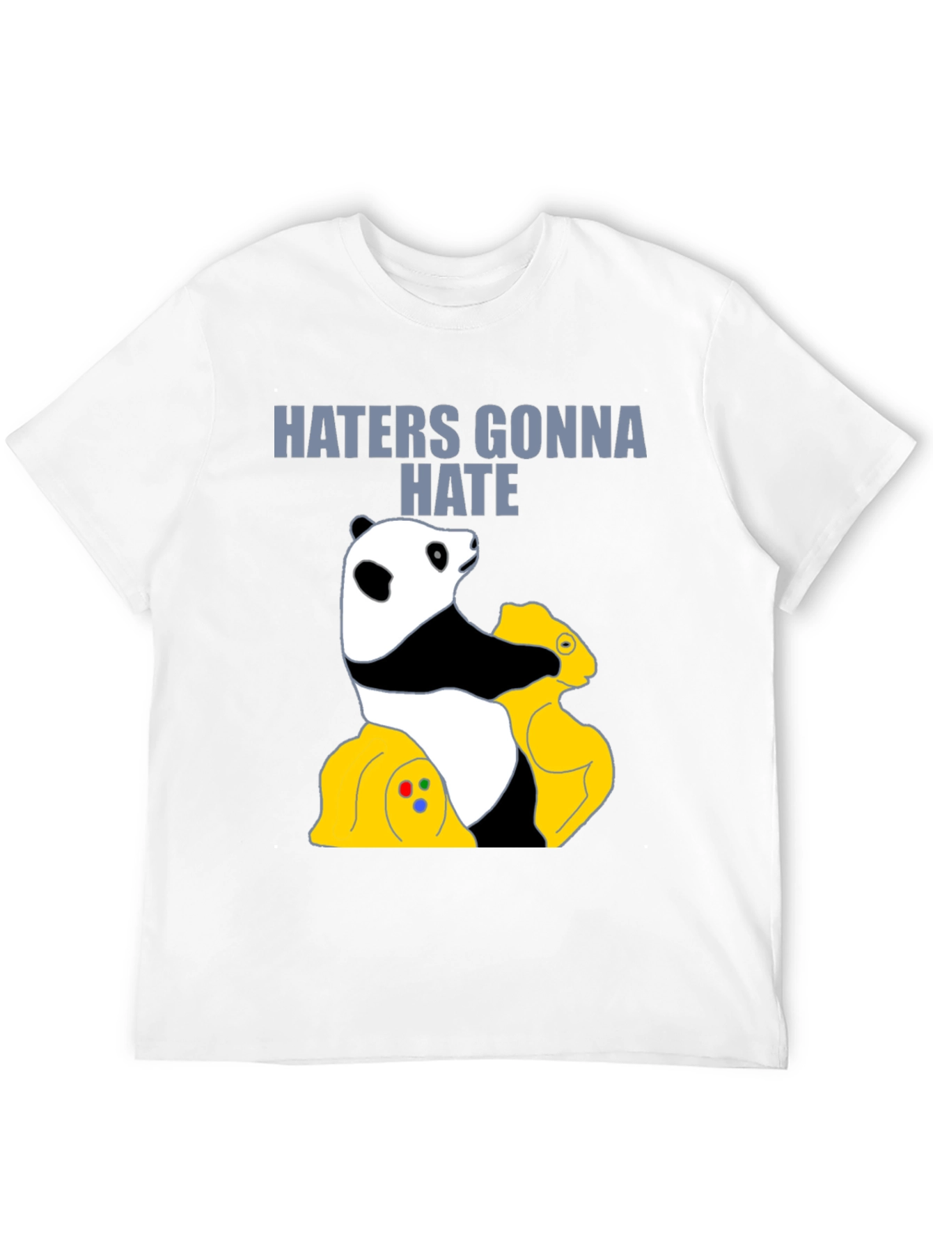 Black Haters Gonna Hate Panda T-Shirt - Gamer Style view 12