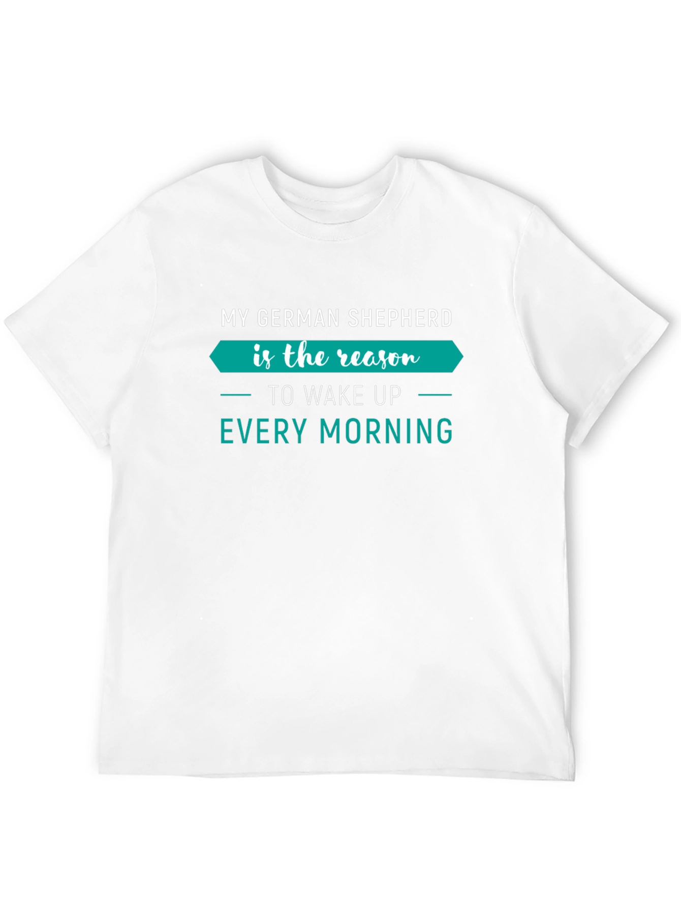 Black German Shepherd Reason to Wake Up T-Shirt view 12