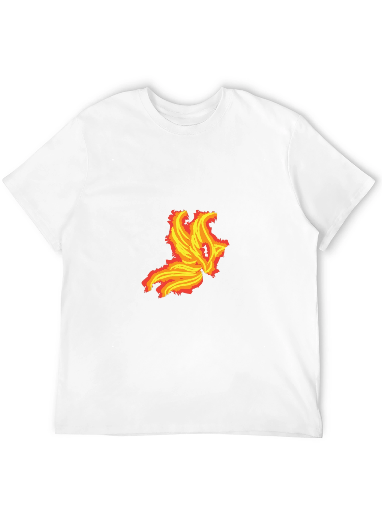 Black Fiery Phoenix Graphic Tee - Bold Black T-Shirt view 12