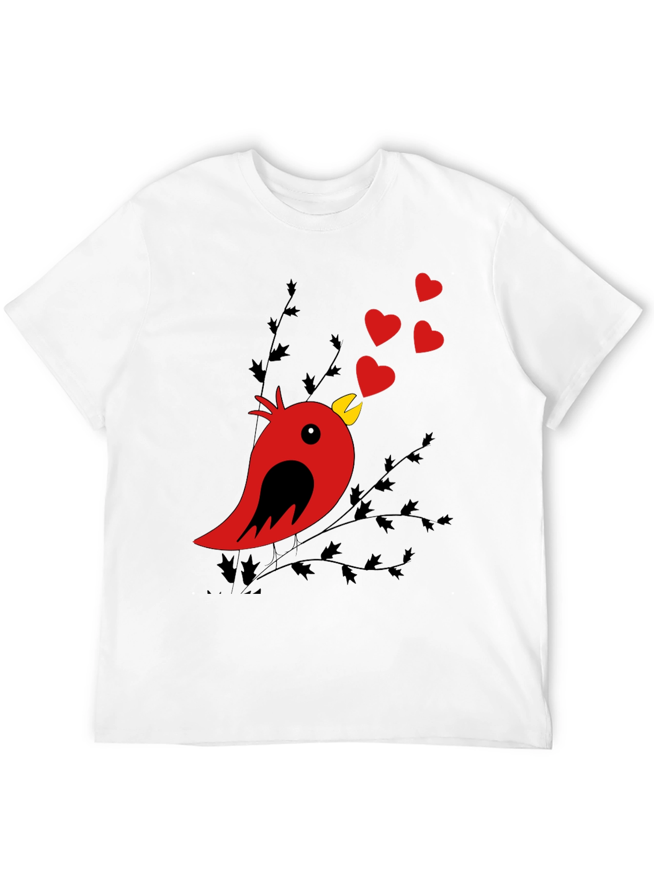 Black Heart Song Bird T-Shirt - Love in the Air view 12