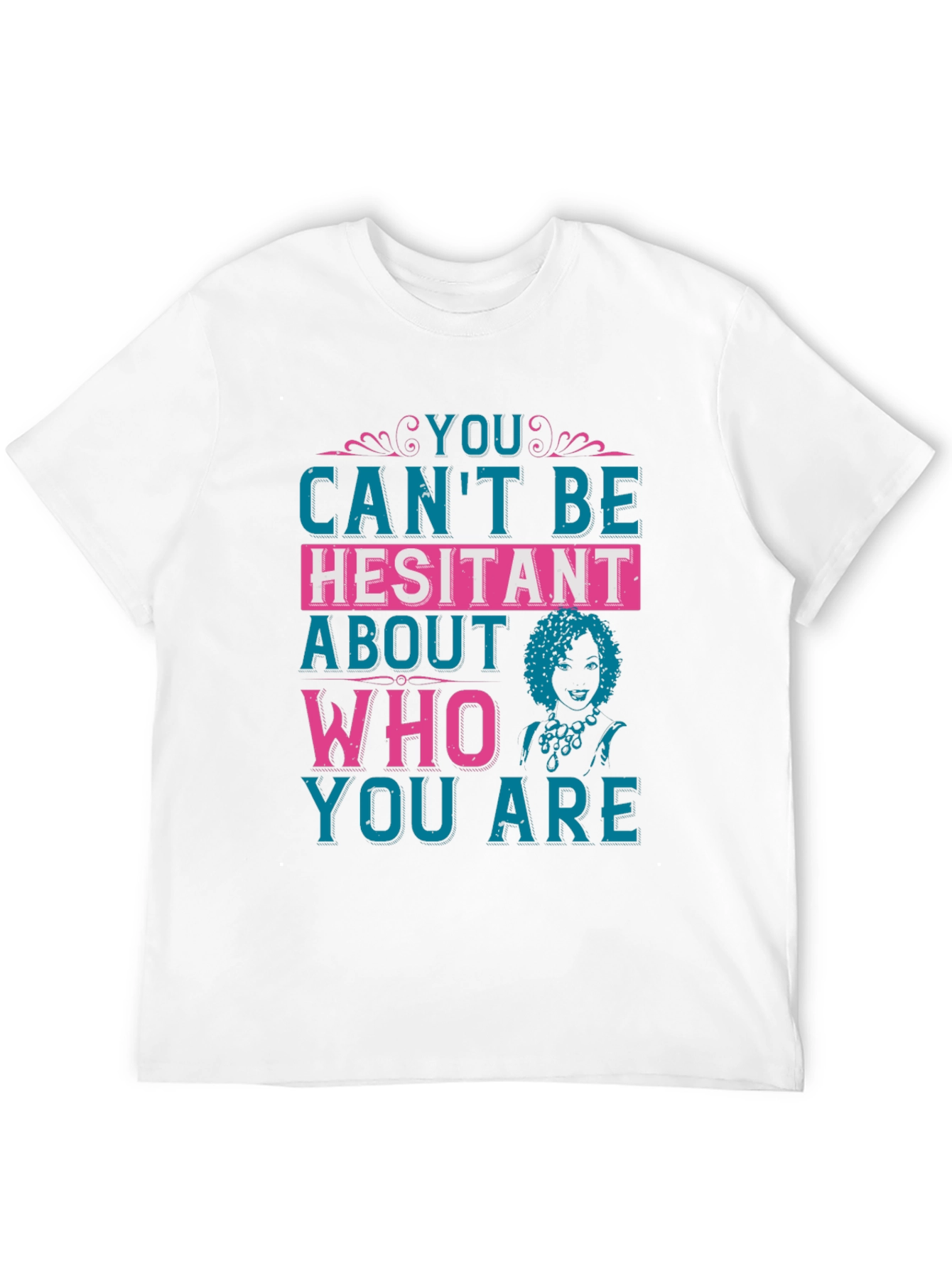 Black You Can't Be Hesitant Graphic Tee view 12