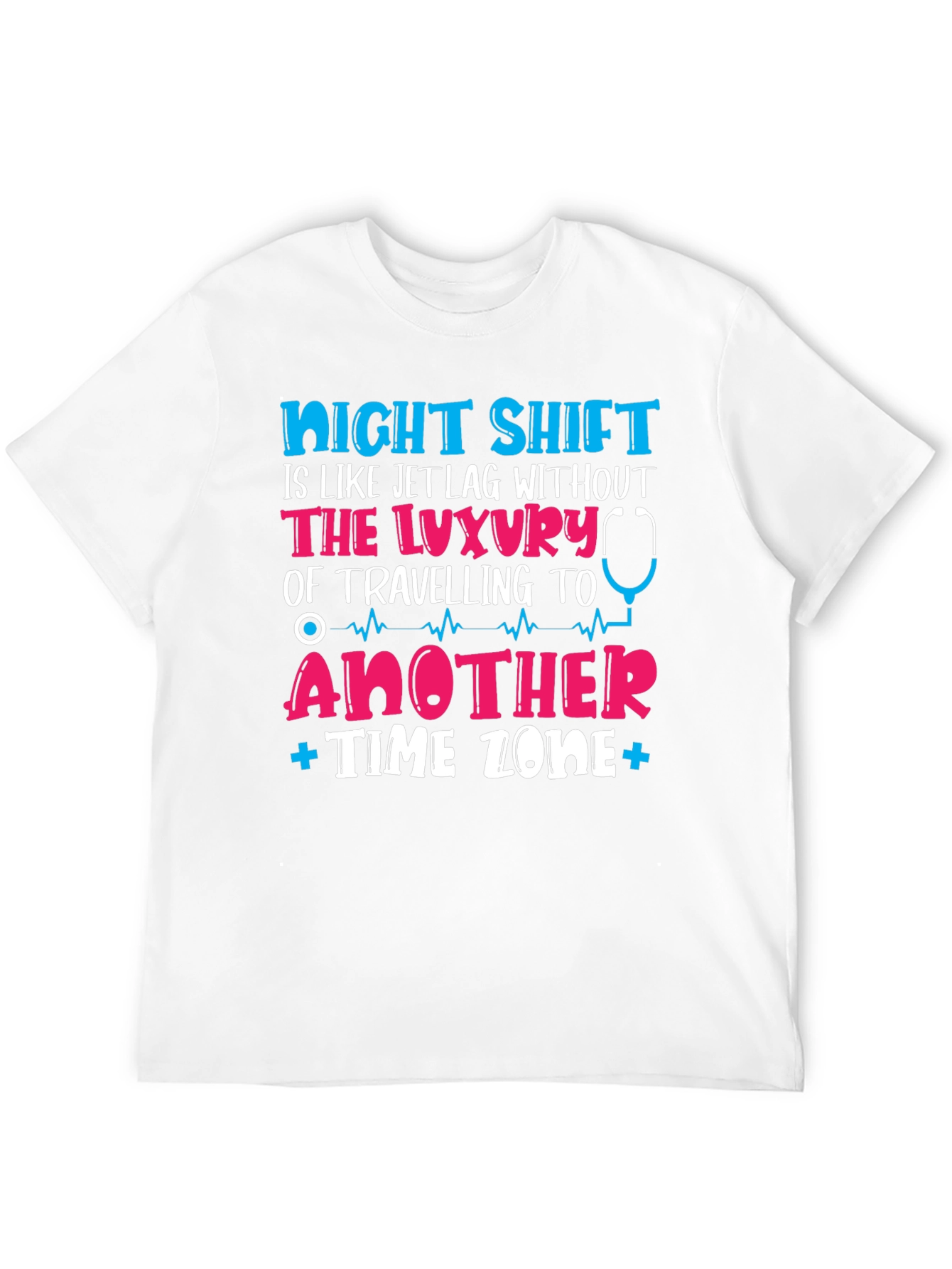 Black Night Shift Jet Lag T-Shirt - Nurse Edition view 12