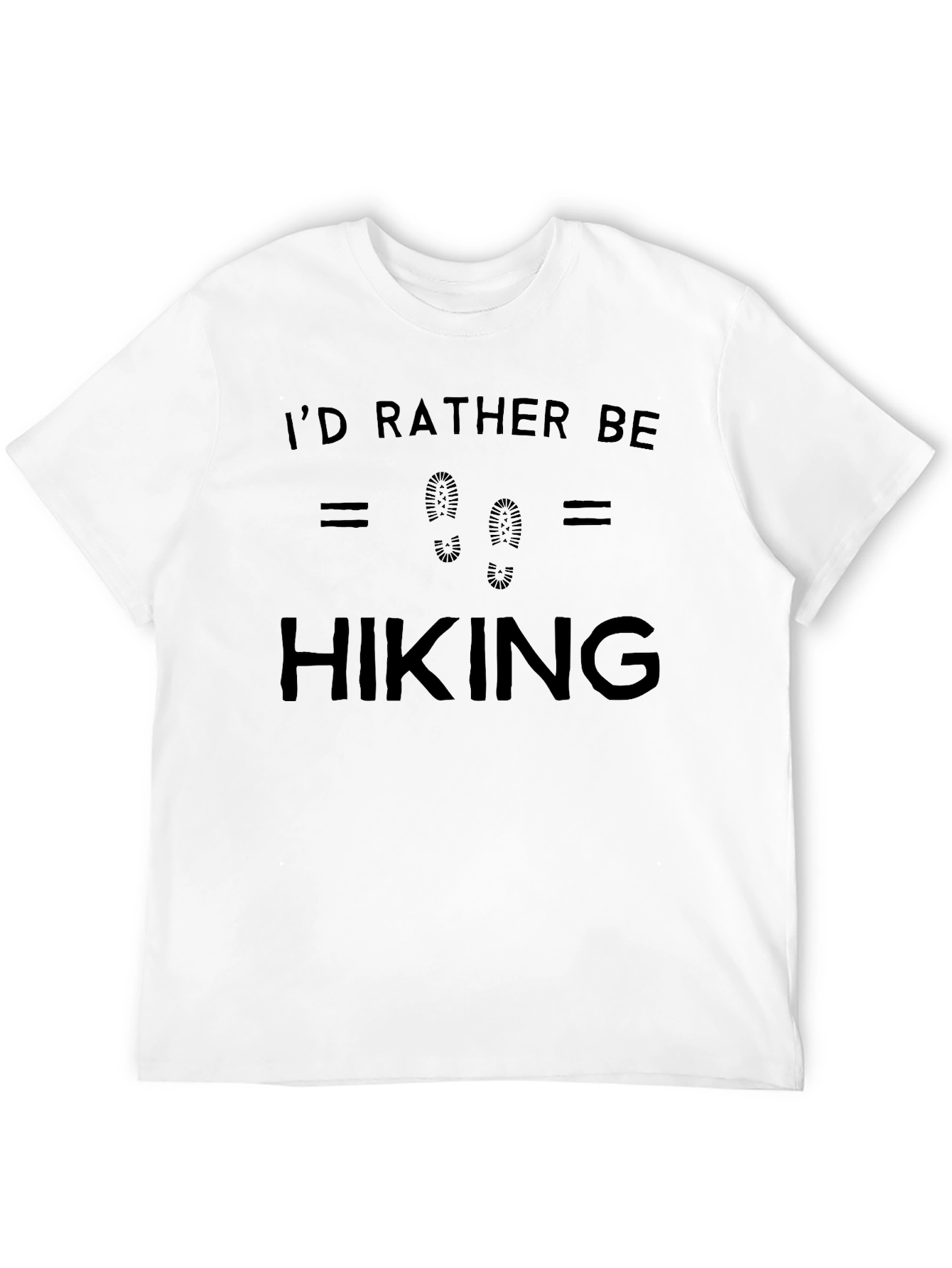 Black I'd Rather Be Hiking Black Graphic Tee view 12