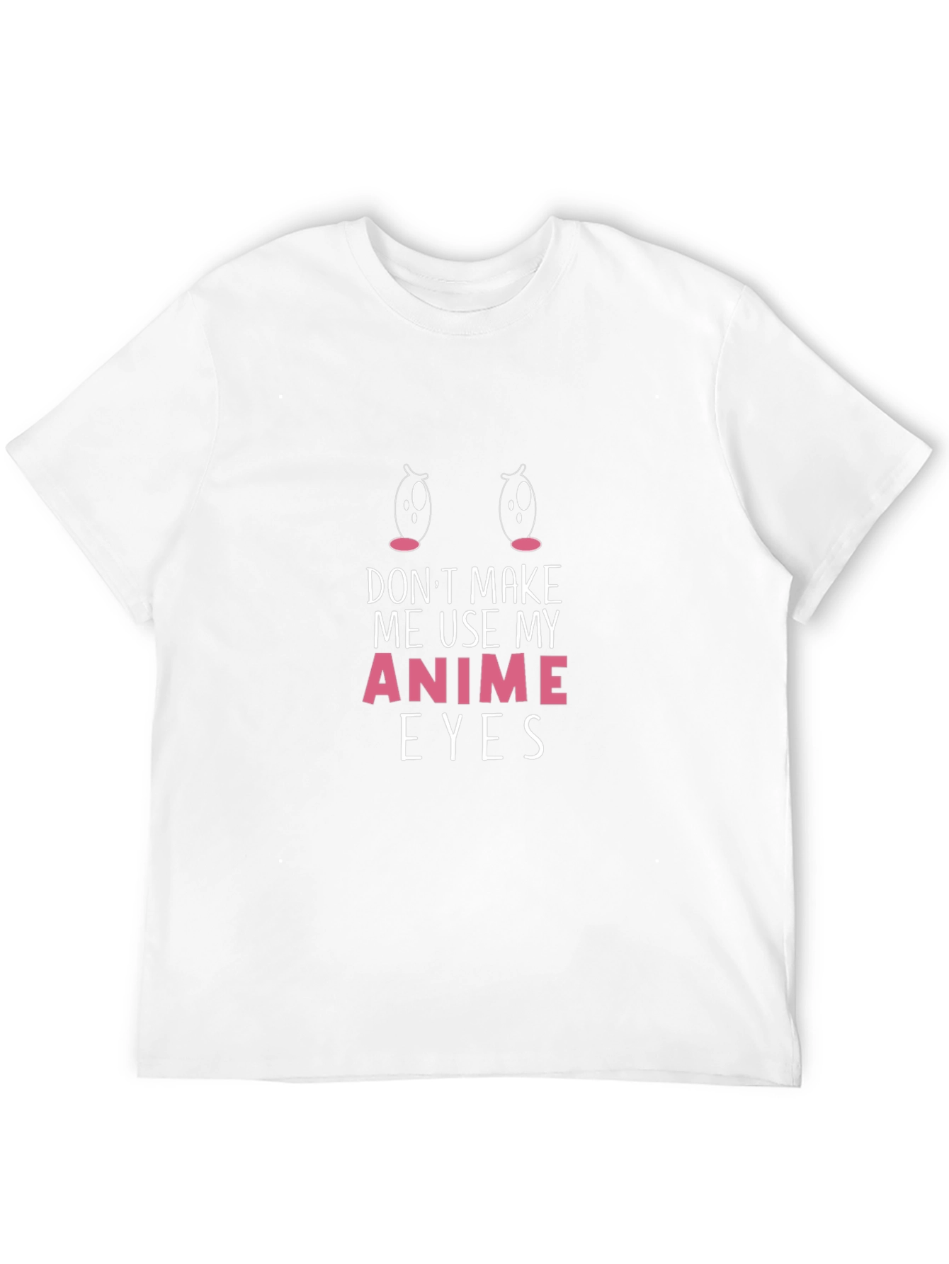 Black Anime Eyes Graphic Tee - Soft Cotton T-Shirt view 12