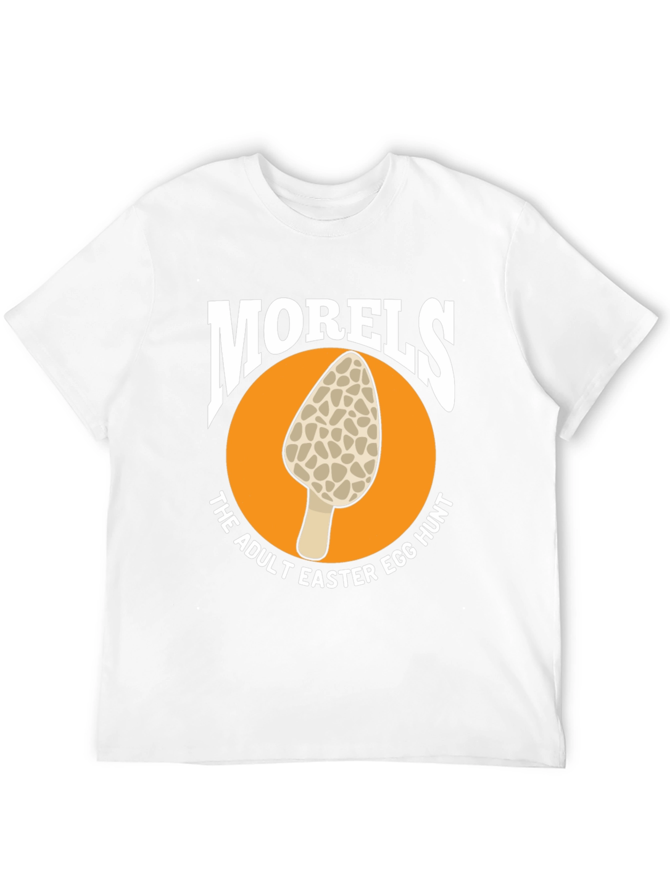 Black Morel Mushroom Adult Easter Egg Hunt Black T-Shirt view 12