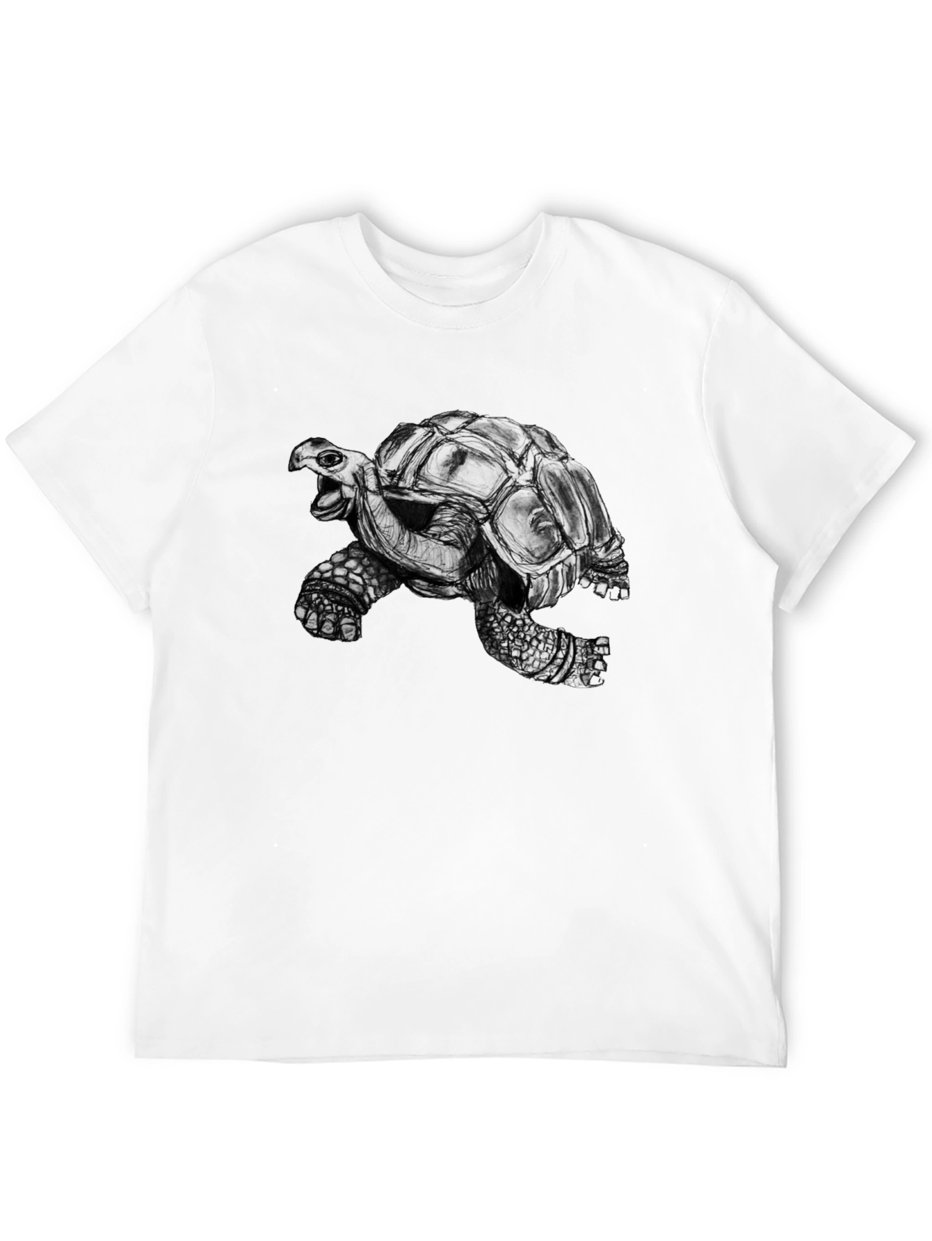 Black Tortoise Graphic Print Black Tee view 12