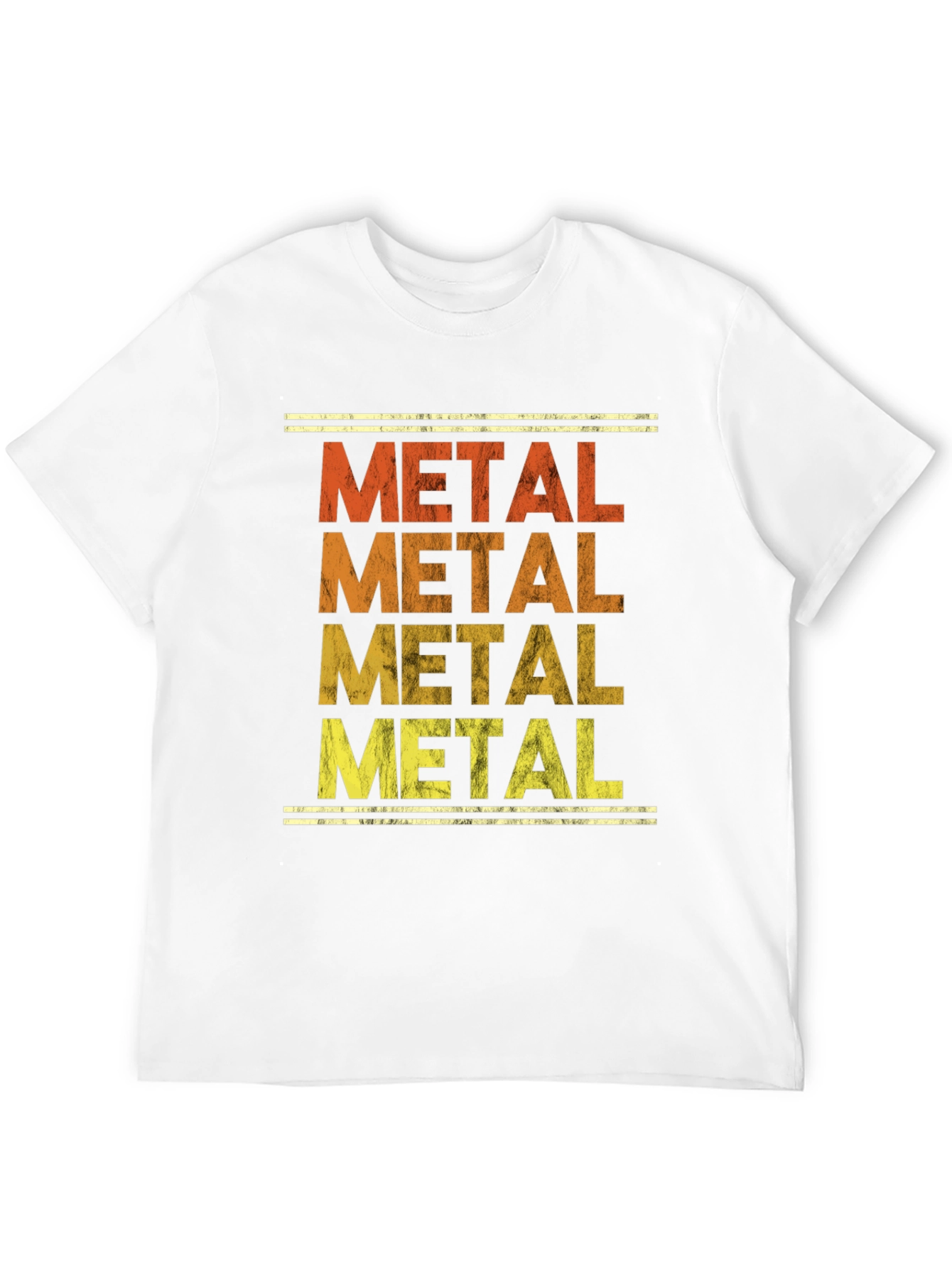 Black Retro Metal Music T-Shirt - Distressed Print view 12