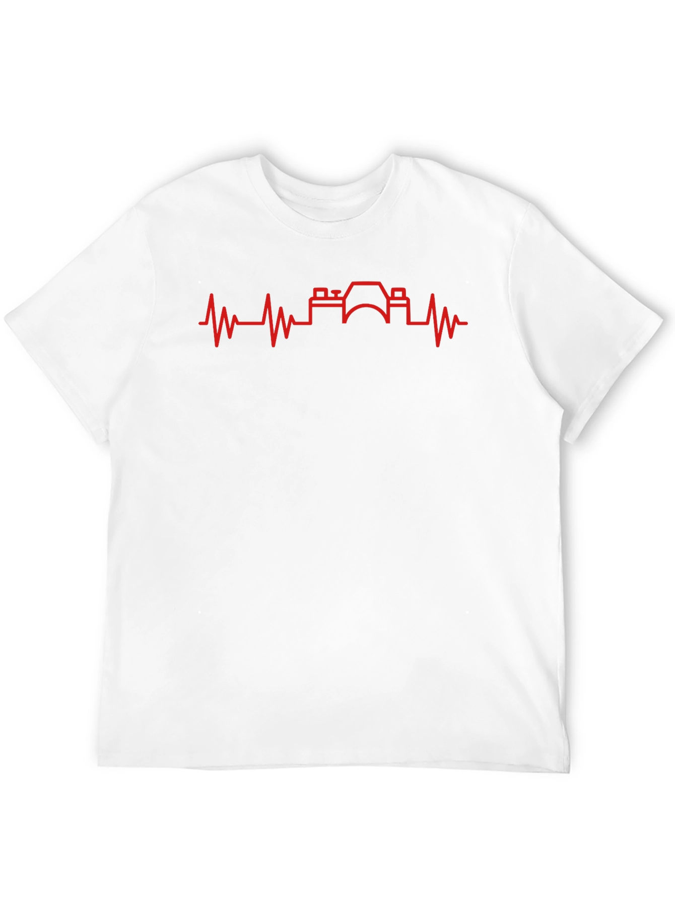 Black Photographer Heartbeat Graphic Tee - Black Cotton view 12