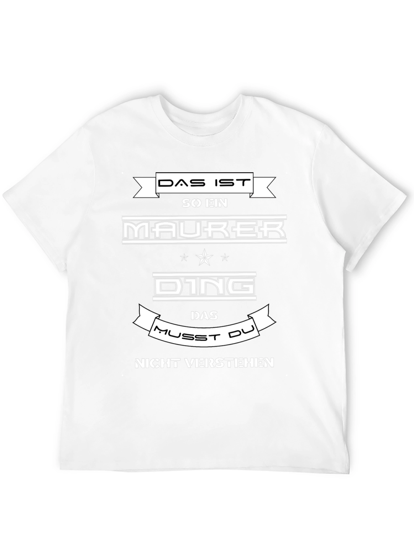 Black Das Ist Maurer Ding T-Shirt - Funny German Bricklayer Tee view 12