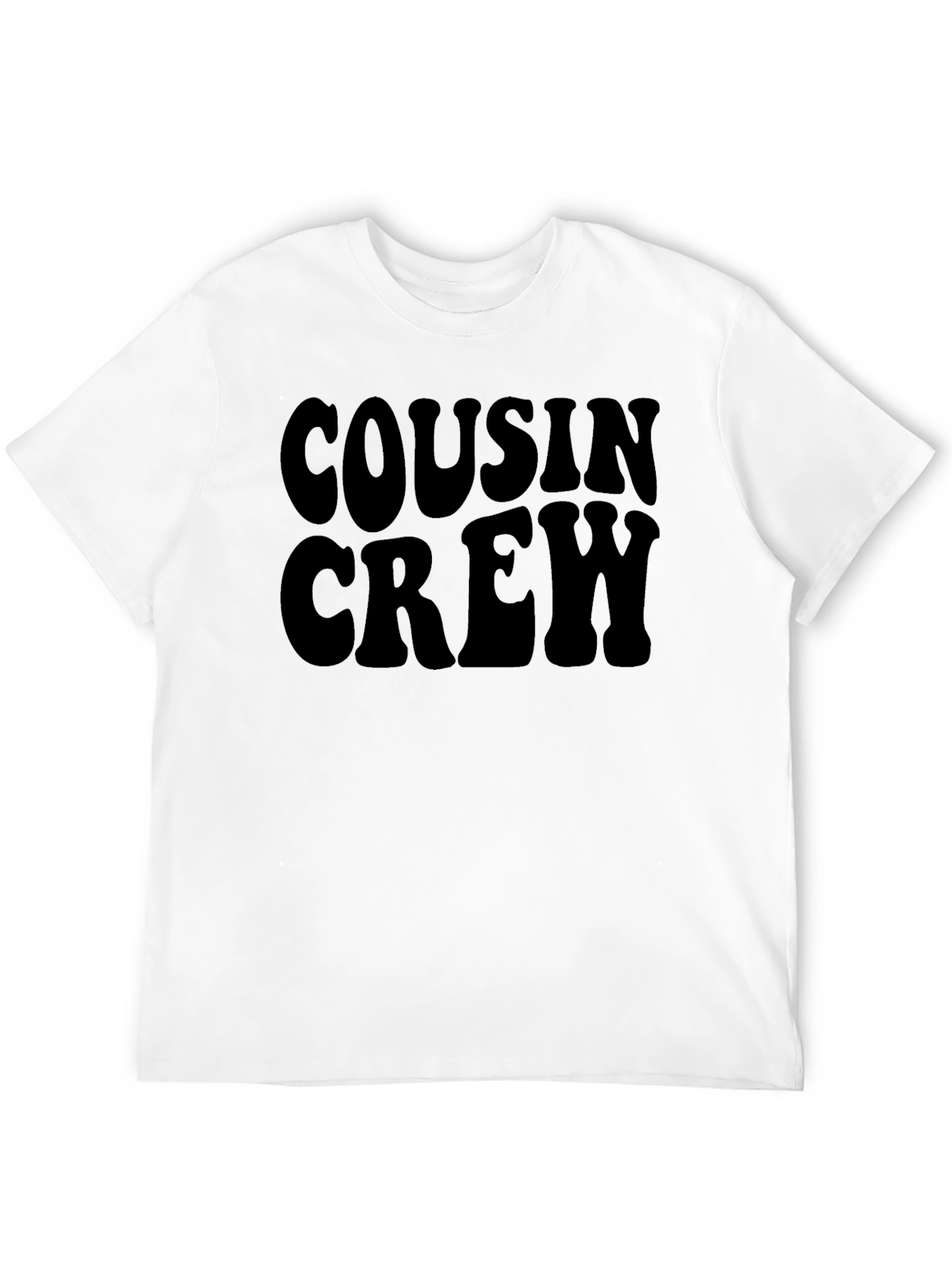 Cousin Crew Black Graphic T-Shirt - 12