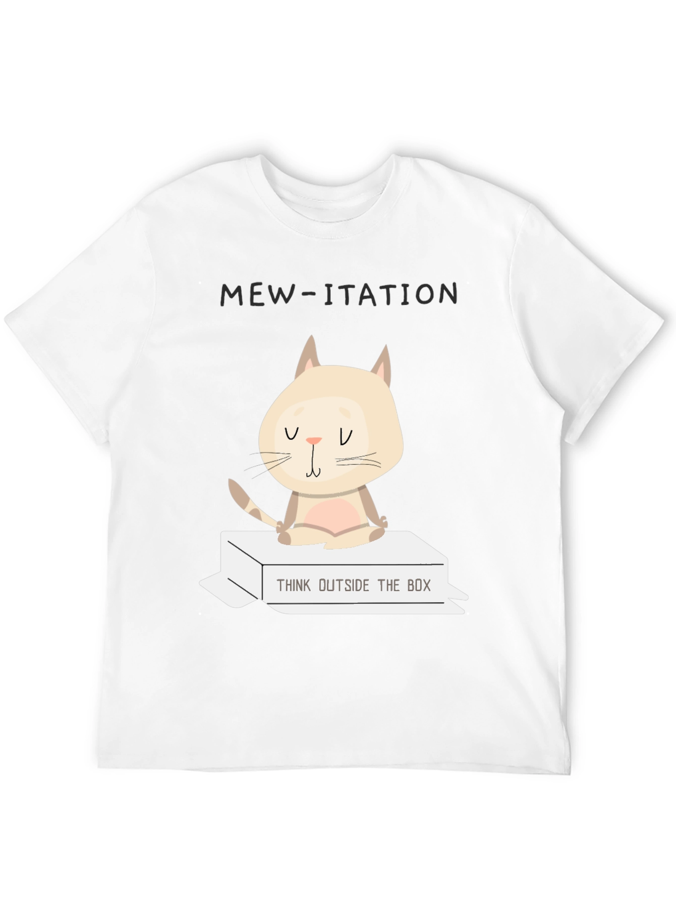 Black Mew-itation Cat T-Shirt - Think Outside the Box view 12