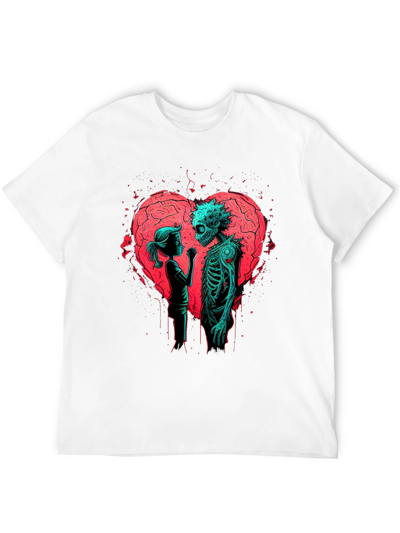Black Zombie Love Graphic T-Shirt - Halloween, Spooky Season view 12