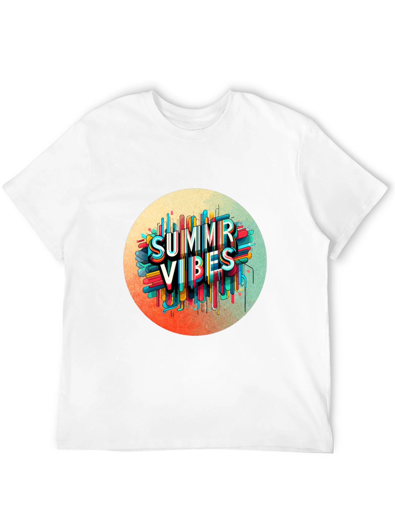 Black Summer Vibes Graphic Tee - Trendy Black T-Shirt view 12