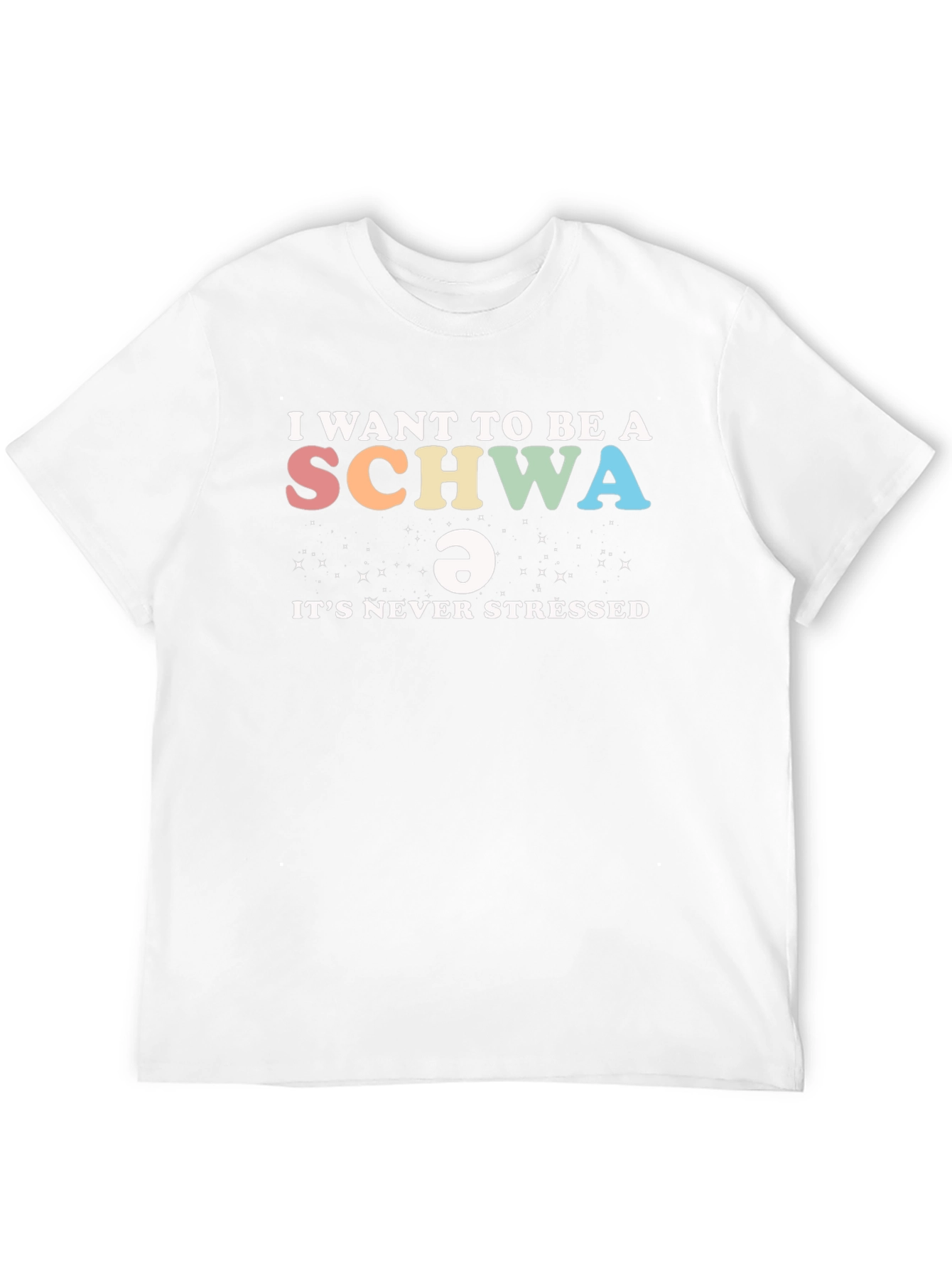 Black I Want to Be a Schwa T-Shirt view 12