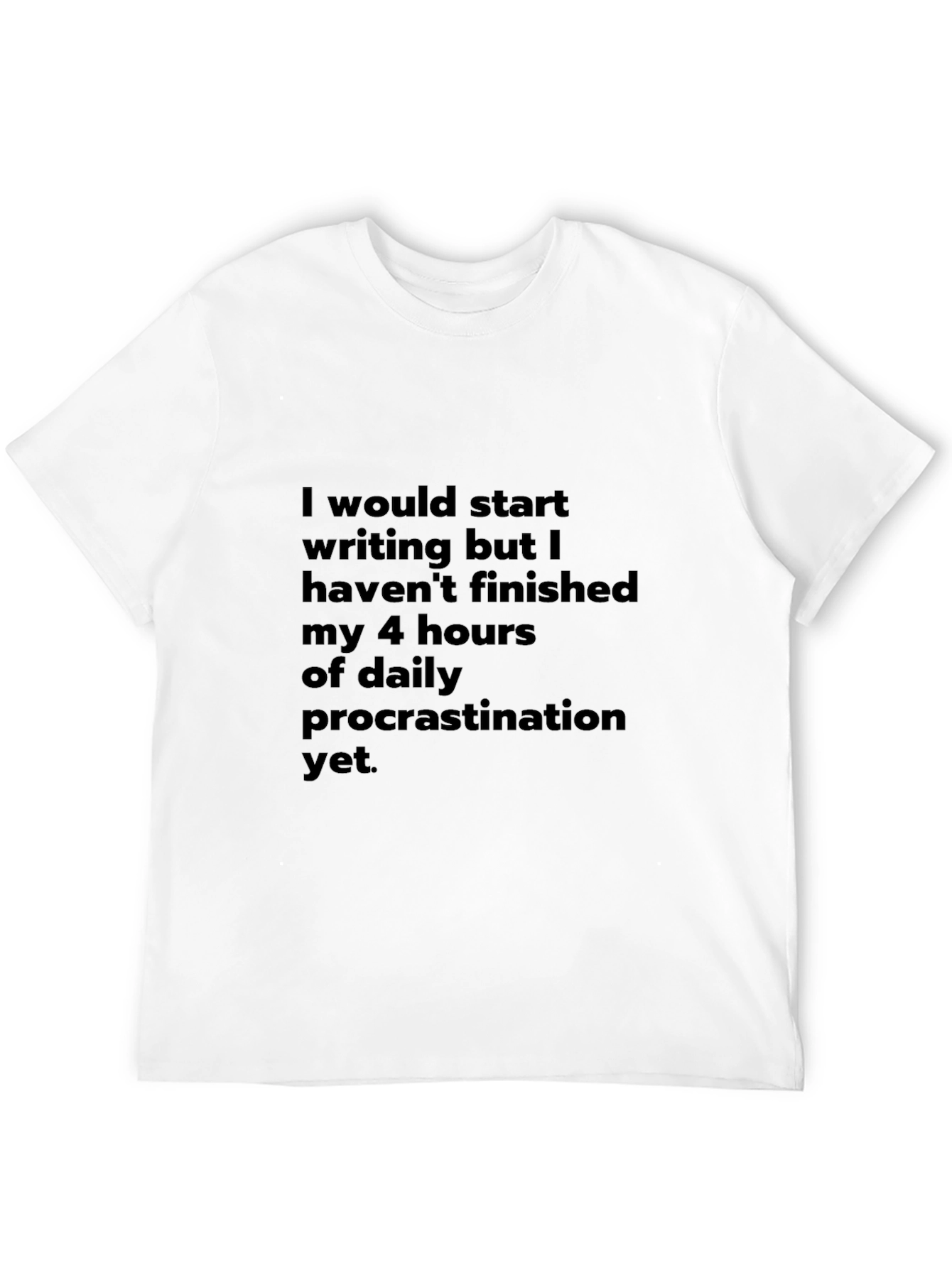 Black Procrastination Humor T-Shirt view 12
