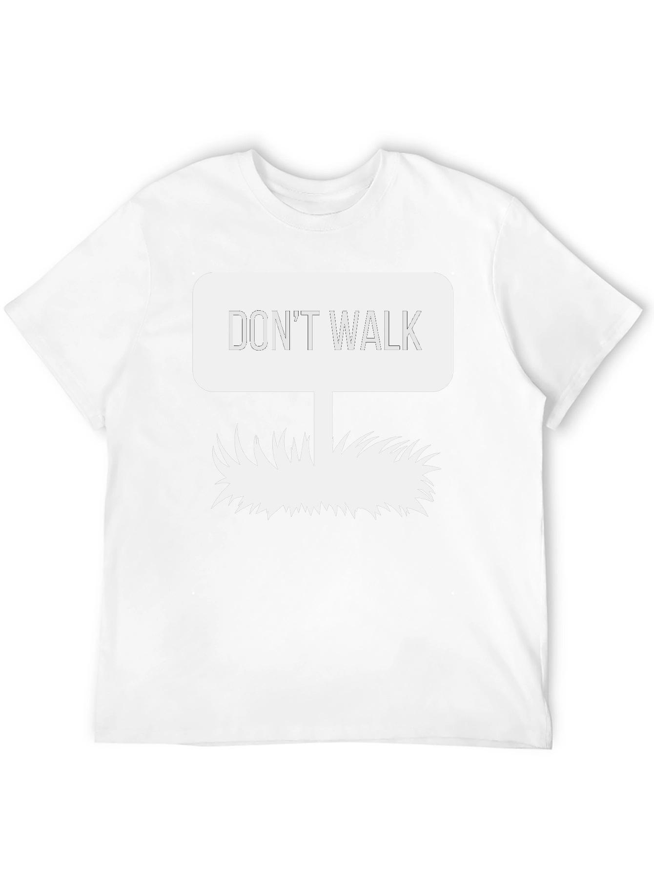 Black Don't Walk Graphic Tee - Black Cotton Blend view 12