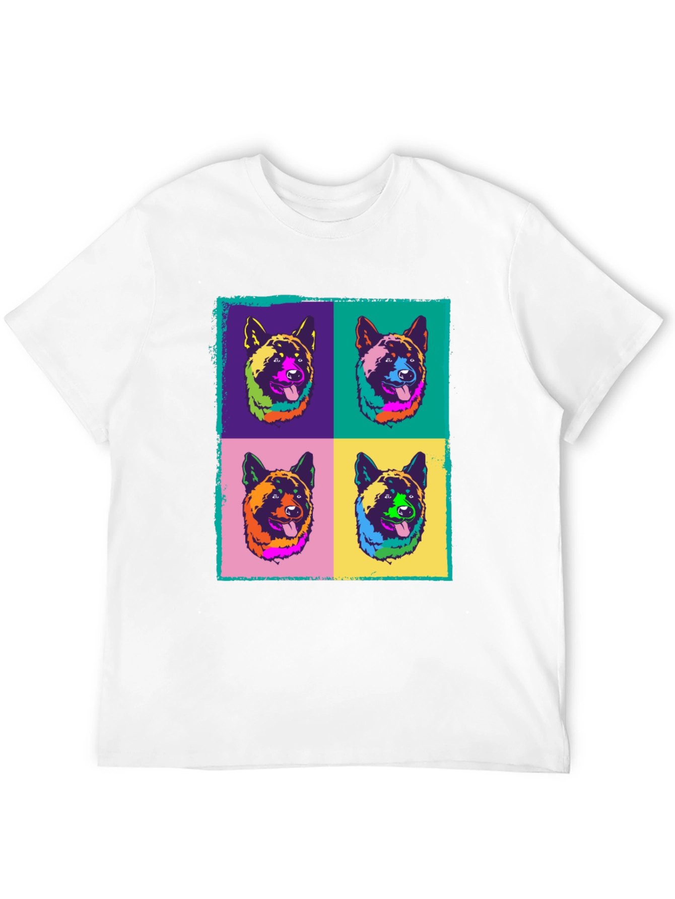 Black Pop Art Dog T-Shirt view 12