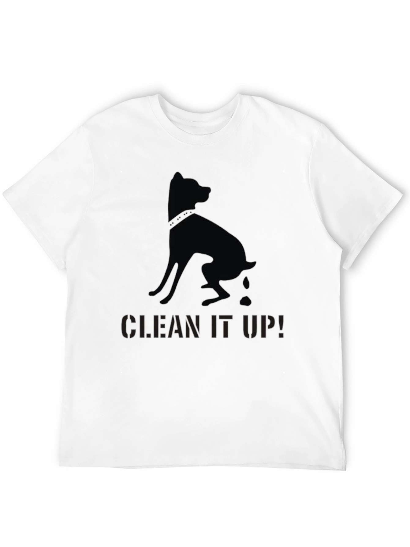 Black Clean It Up! Dog Graphic T-Shirt - Black view 12
