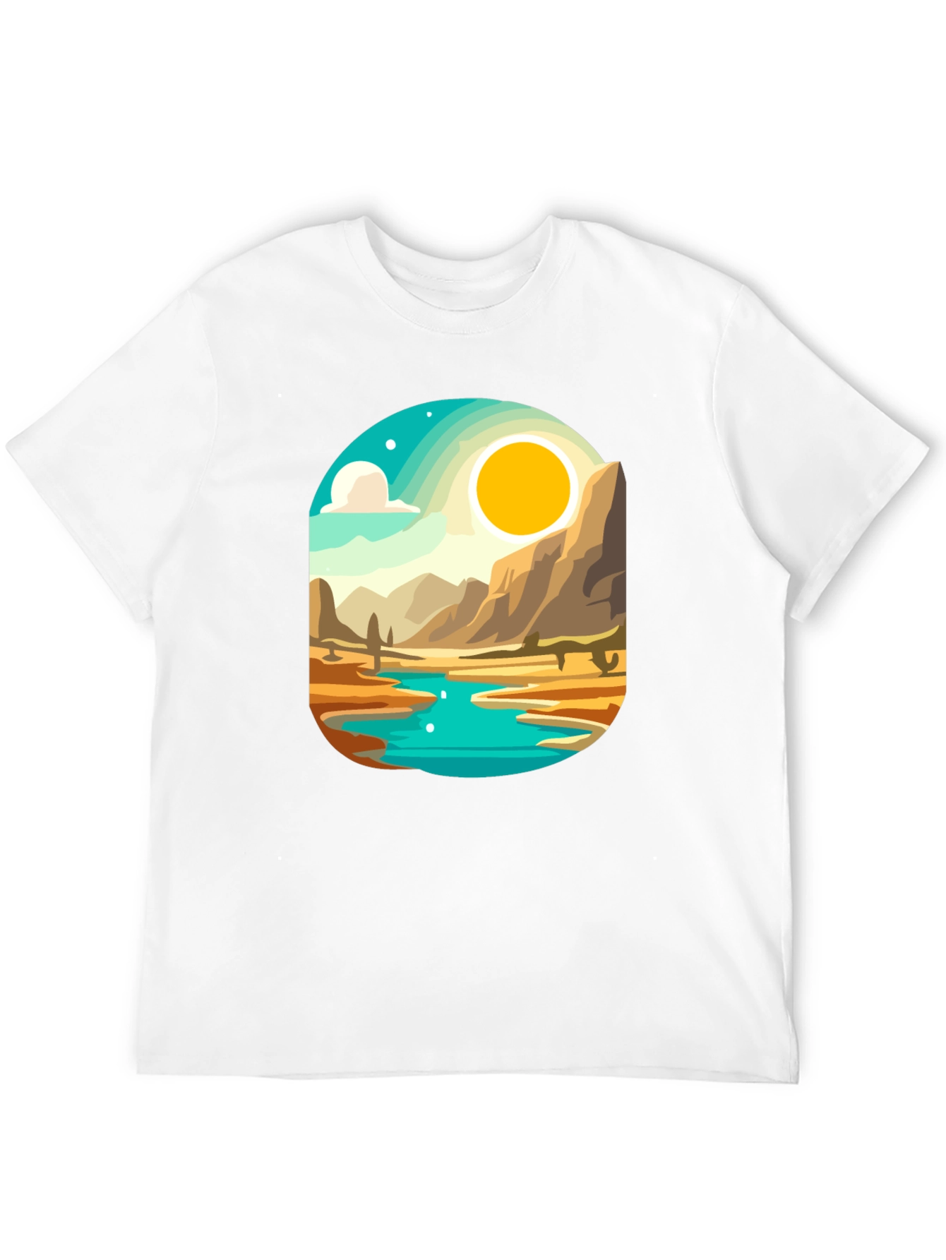 Black Desert Oasis Graphic Tee view 12