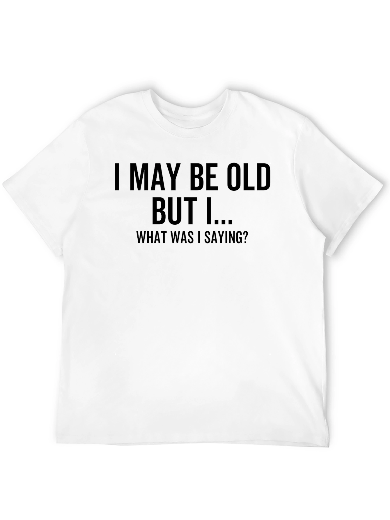 Black Funny Men's Black T-Shirt - I May Be Old But I... view 12