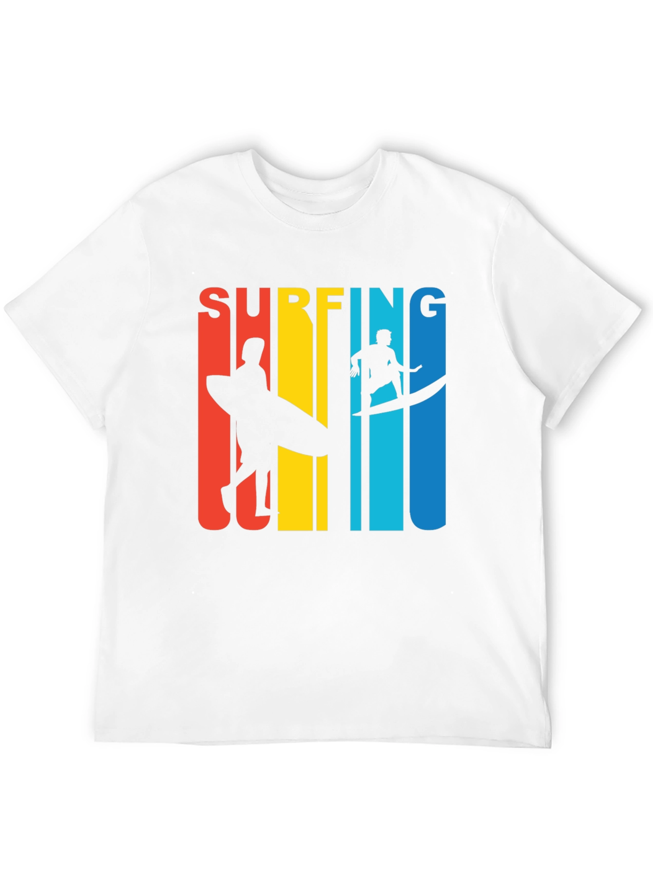 Black Surfing Graphic T-Shirt - Retro Style view 12