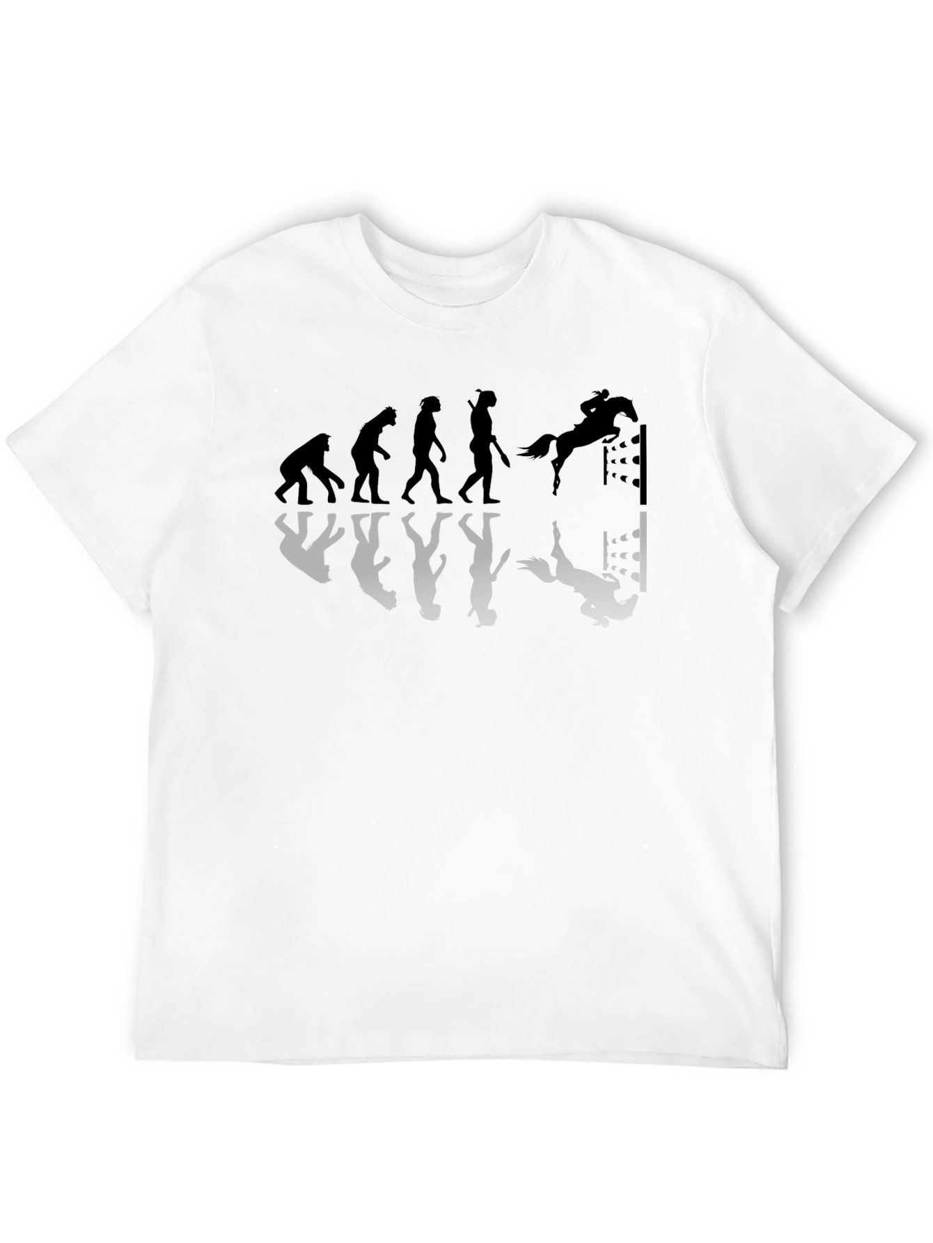Black Evolution Horse Riding T-Shirt view 12