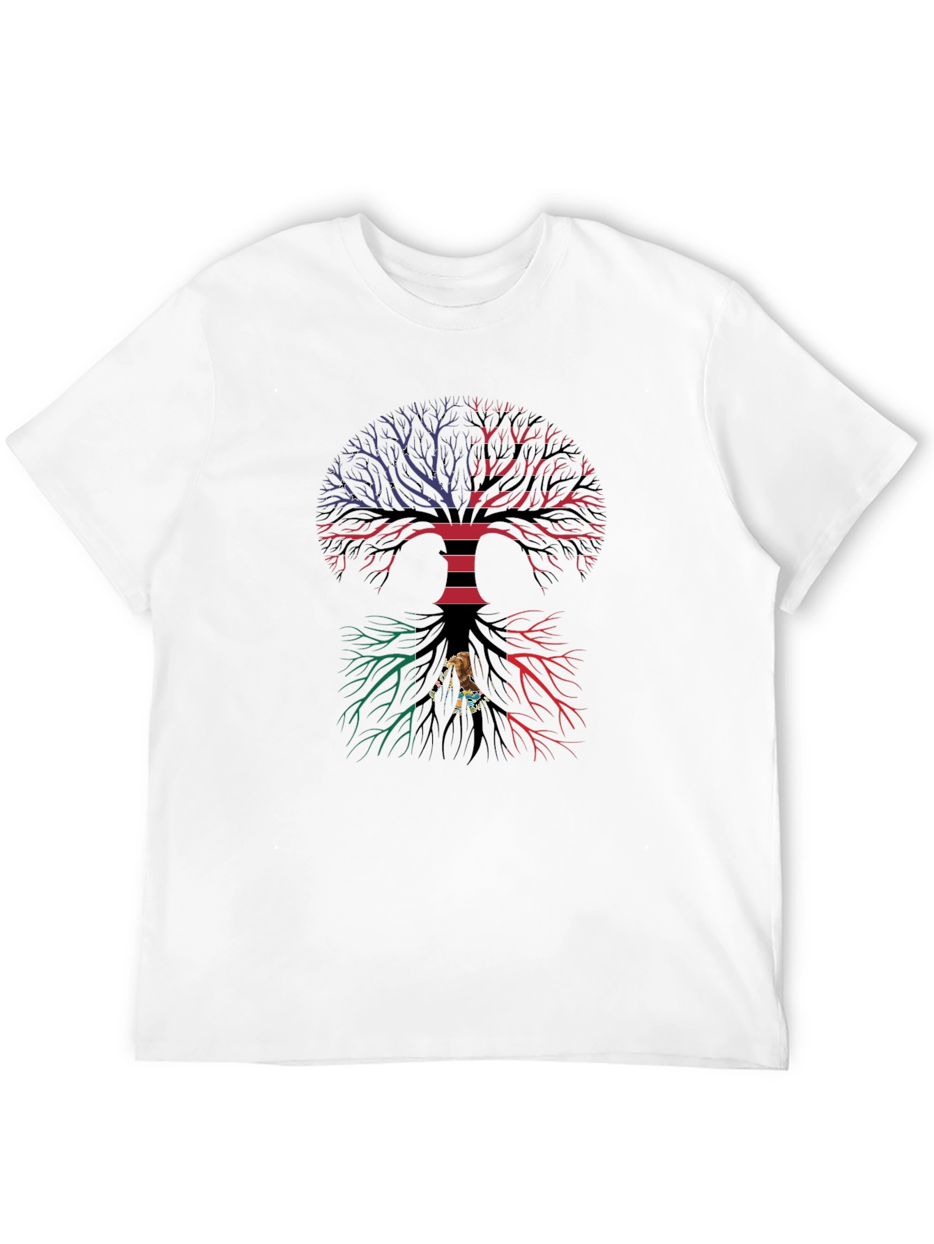 Black Tree of Life Graphic Tee - Black Cotton Blend view 12