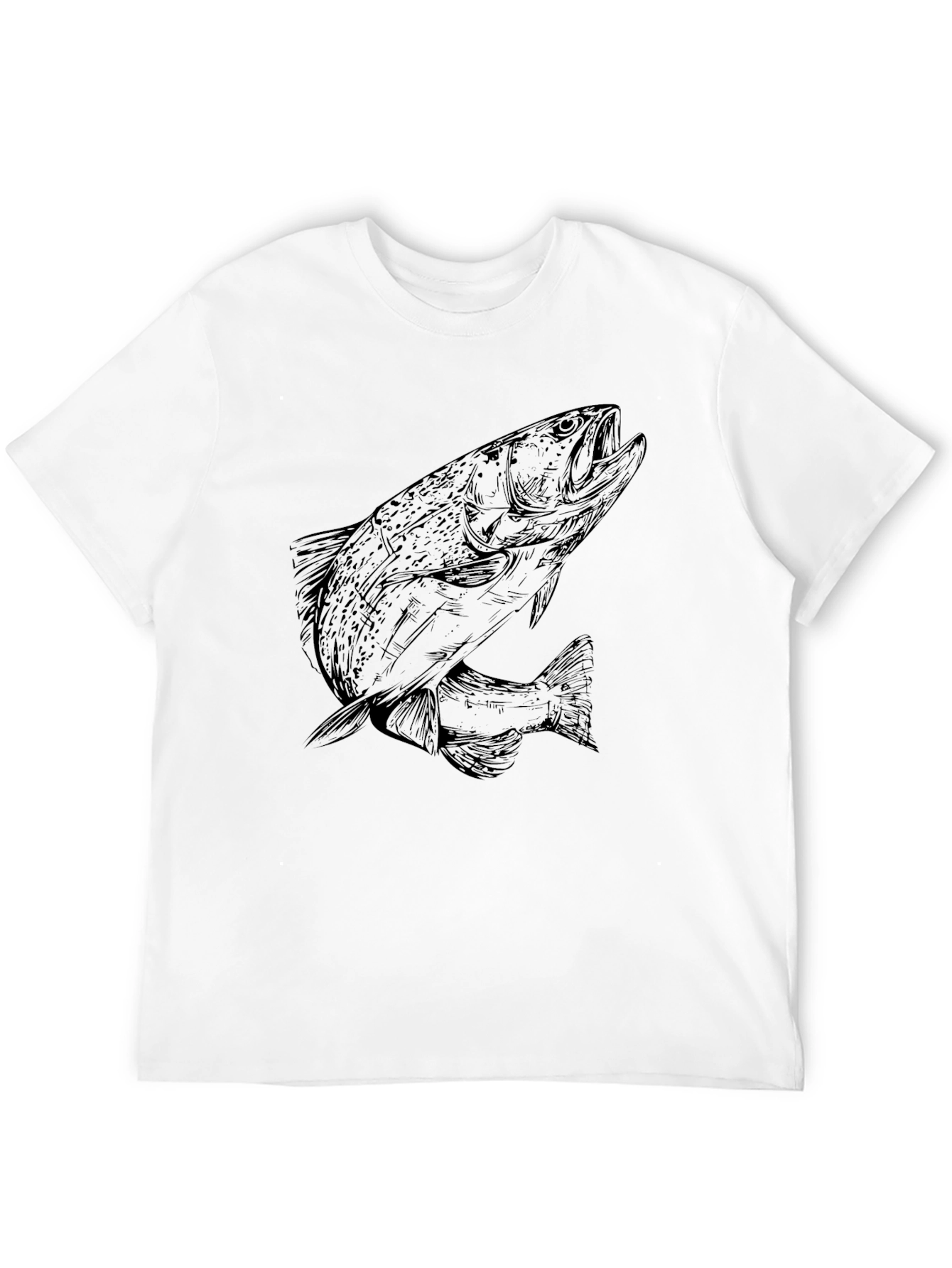 Black Black Fish Graphic Tee view 12