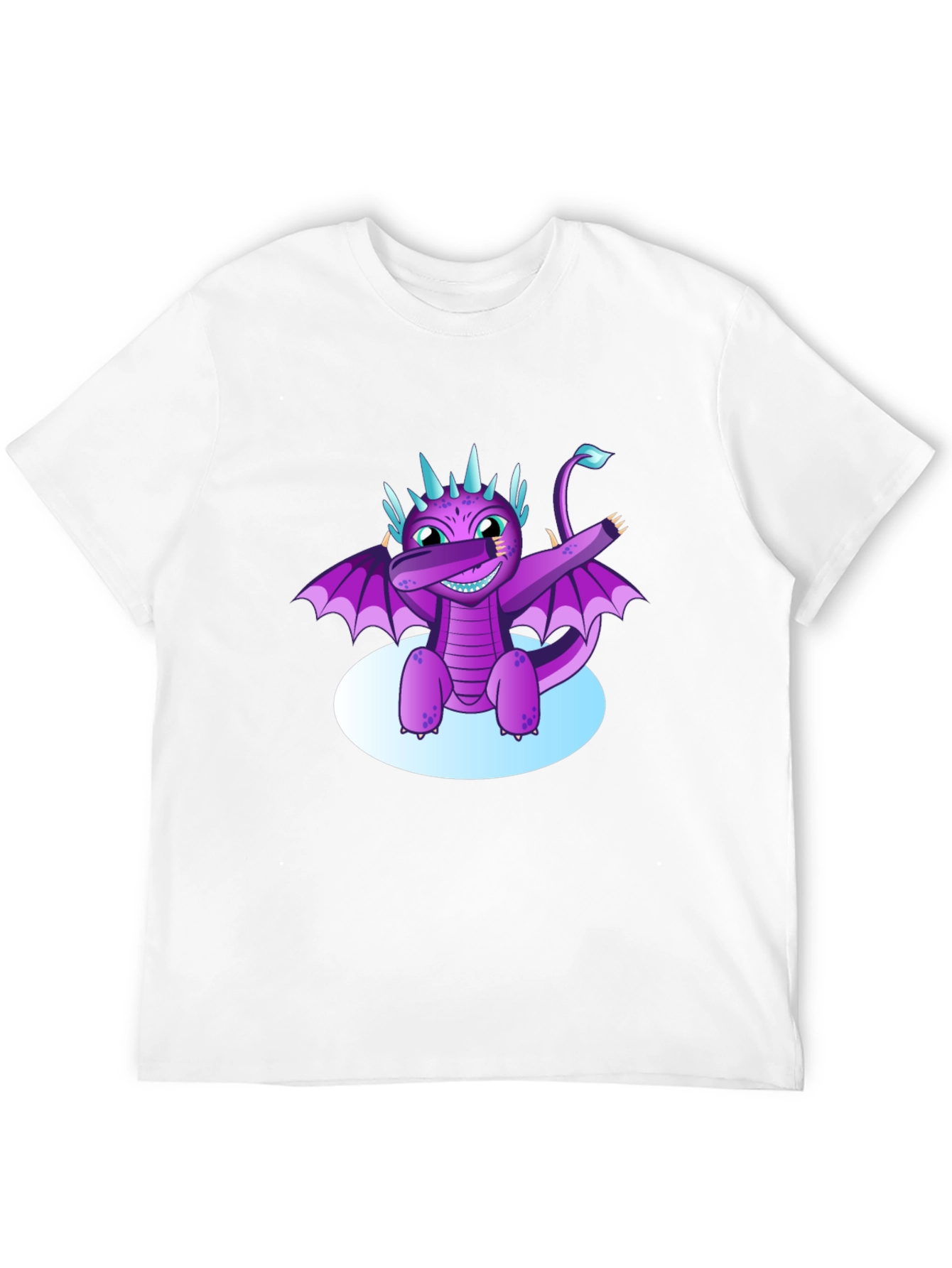 Black Dabbing Dragon Graphic Tee - Cool Black T-Shirt view 12