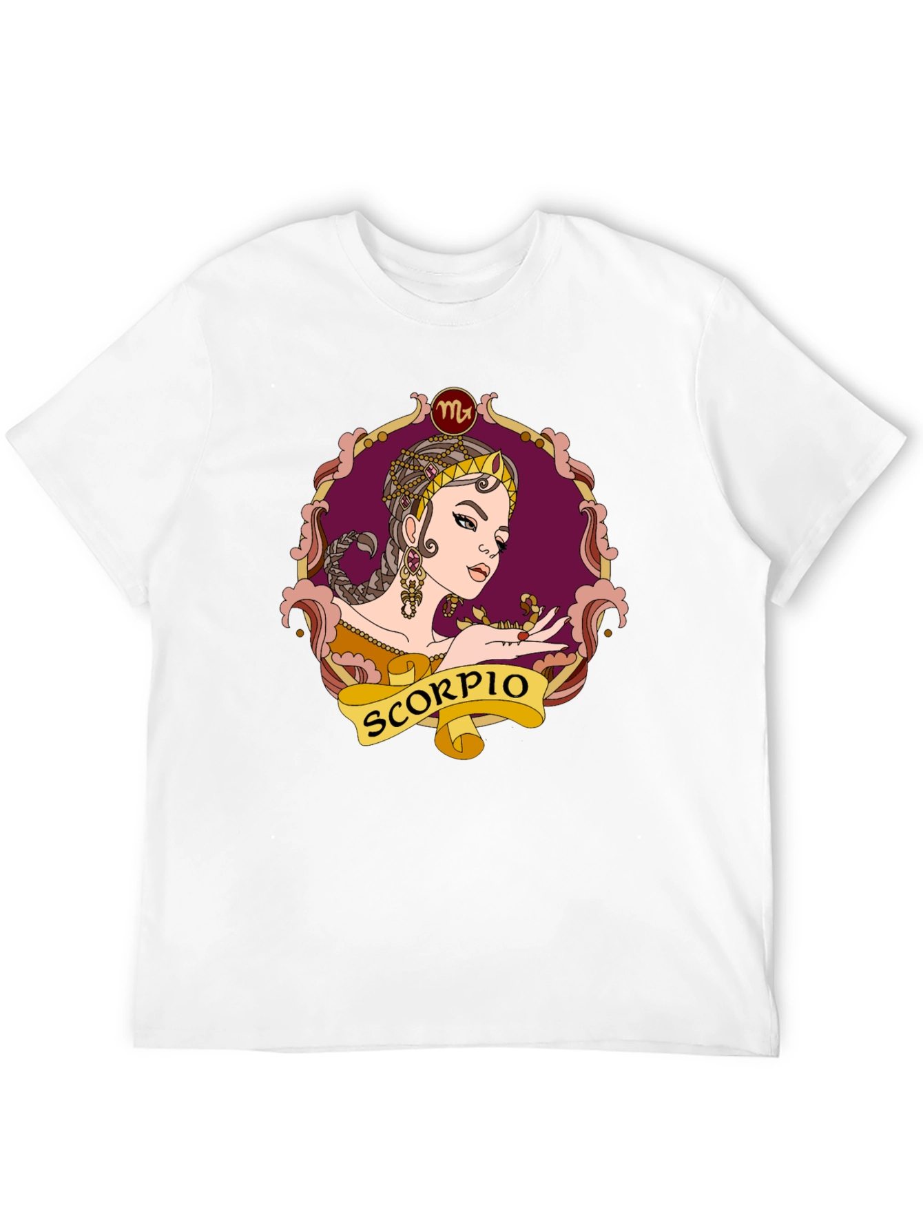 Black Scorpio Zodiac T-Shirt, Woman Design view 12
