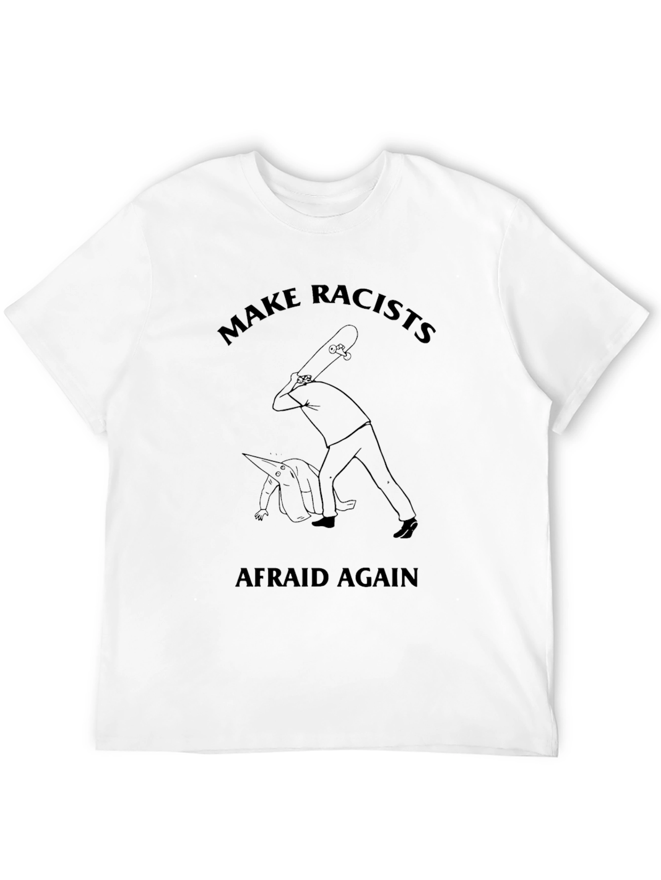 Black Make Racists Afraid Again Graphic Tee view 12