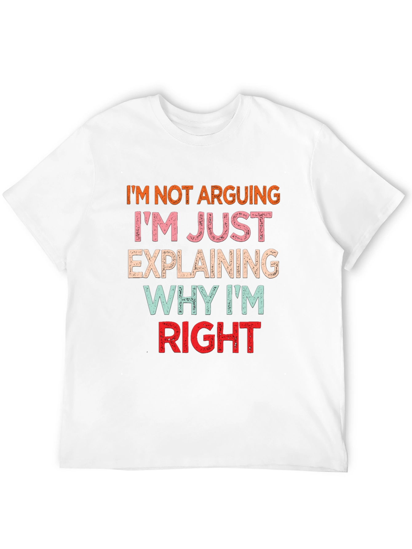 Black Funny Argument Explanation T-Shirt view 12