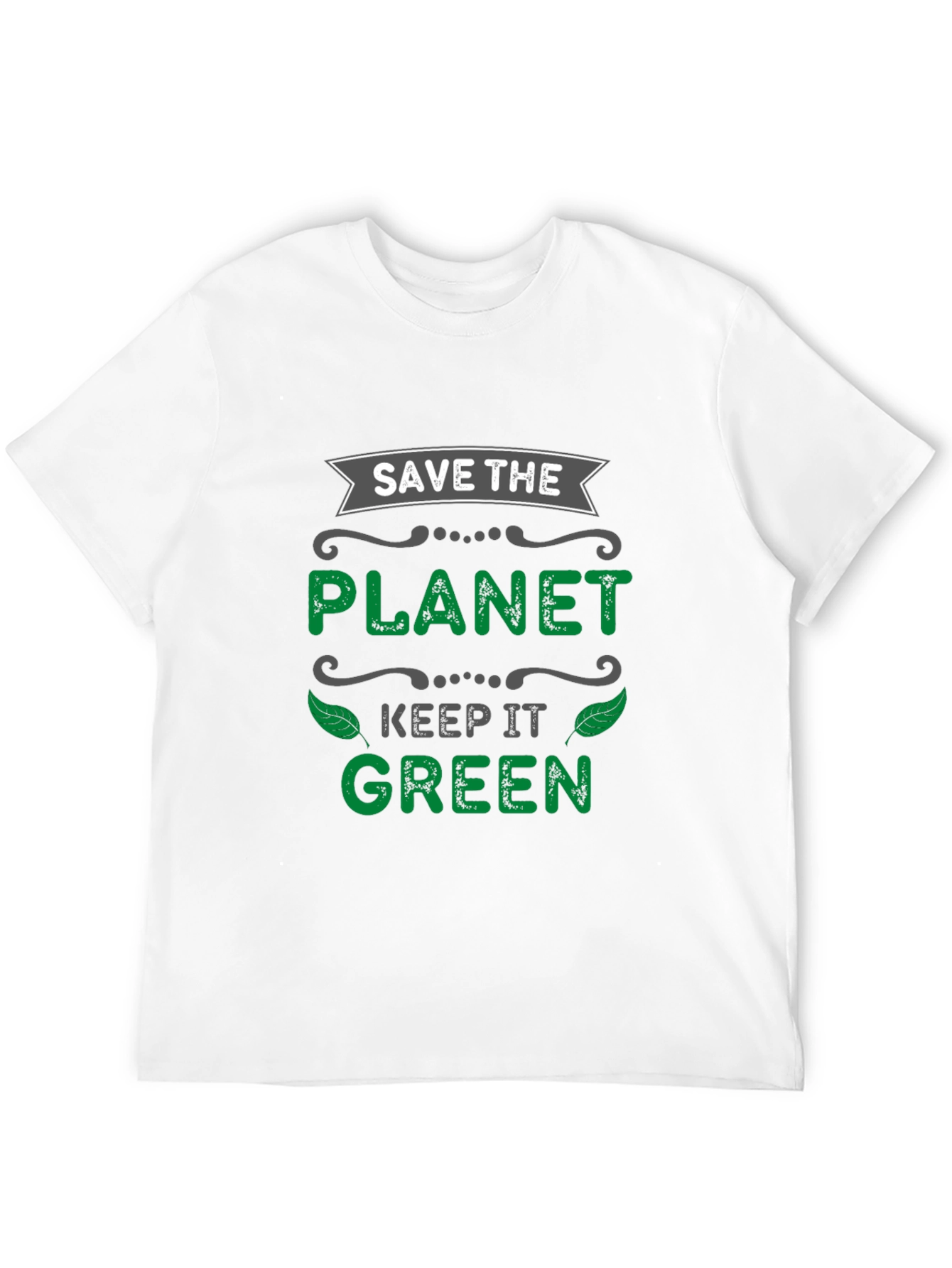 Black Eco-Friendly Save the Planet Graphic Tee view 12