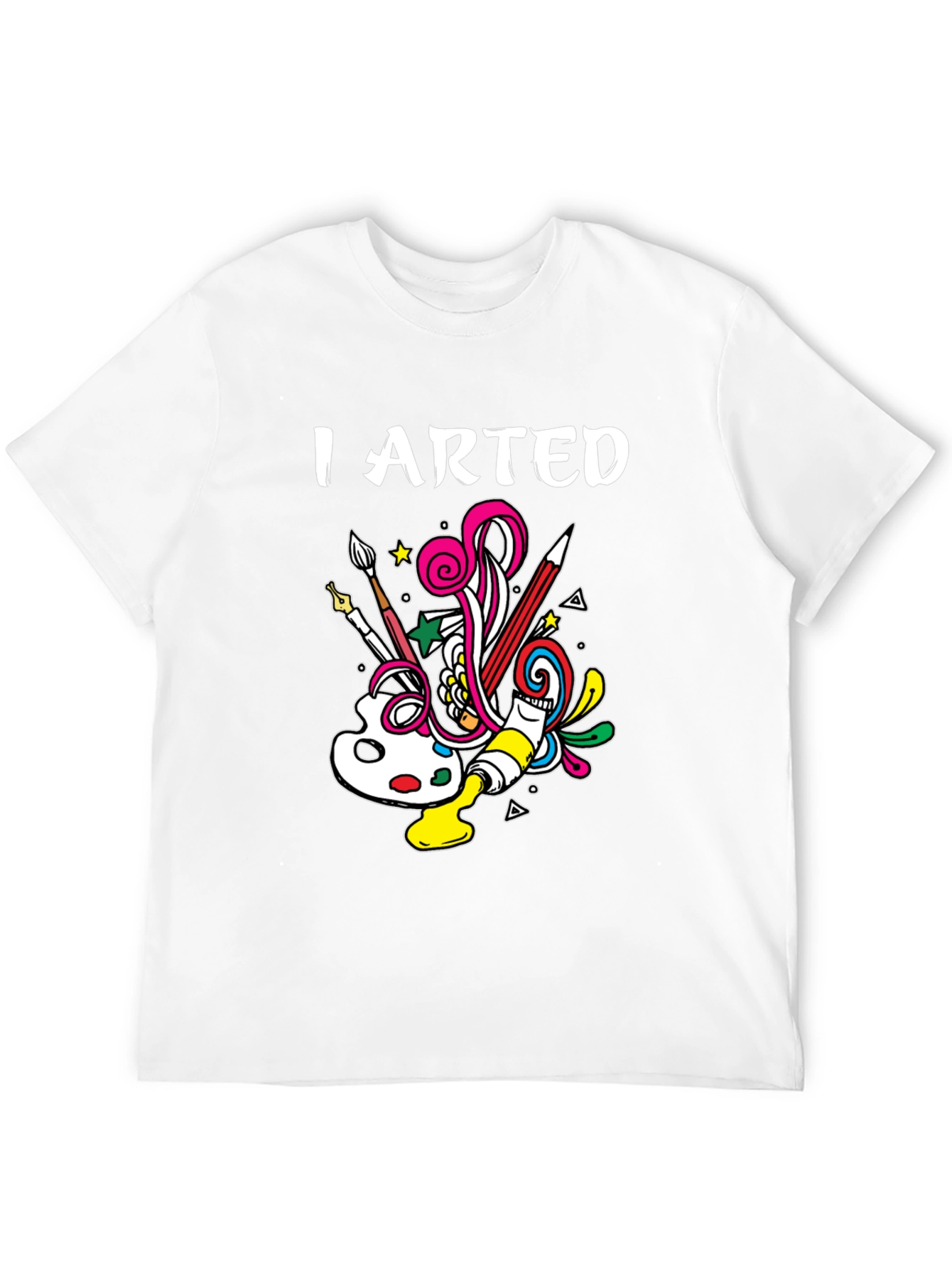 Black I Arted T-Shirt - Creative Design view 12