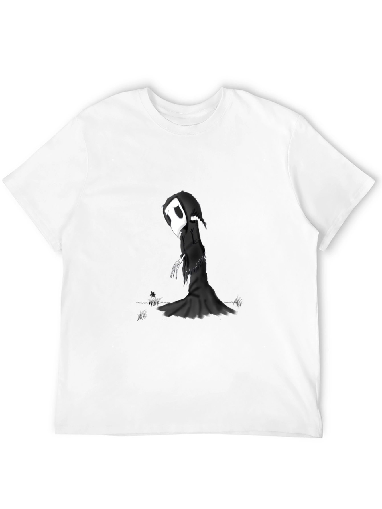 Black Grim Reaper Graphic T-Shirt - Black view 12