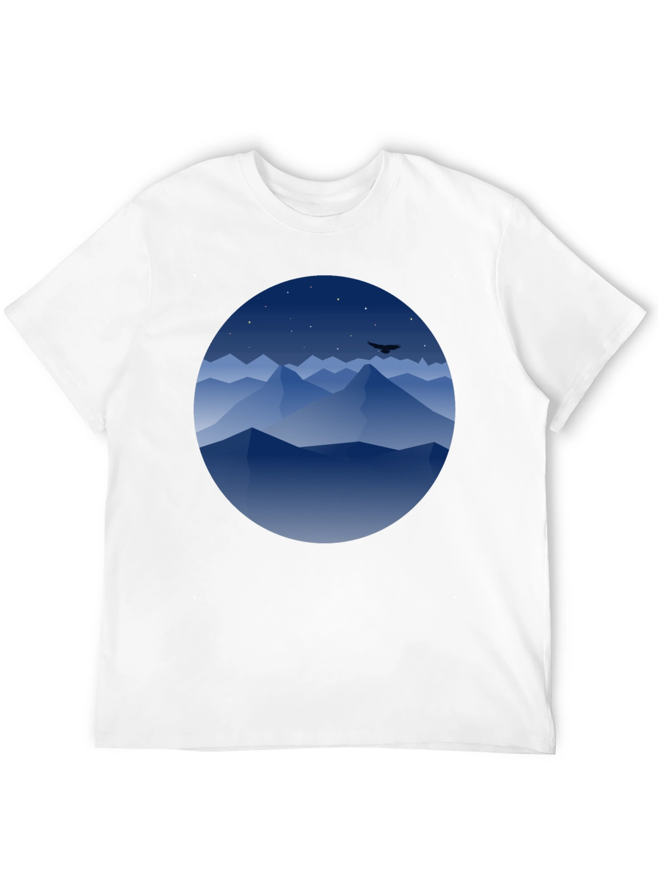 Mountains at Night Graphic Tee - Black - 12