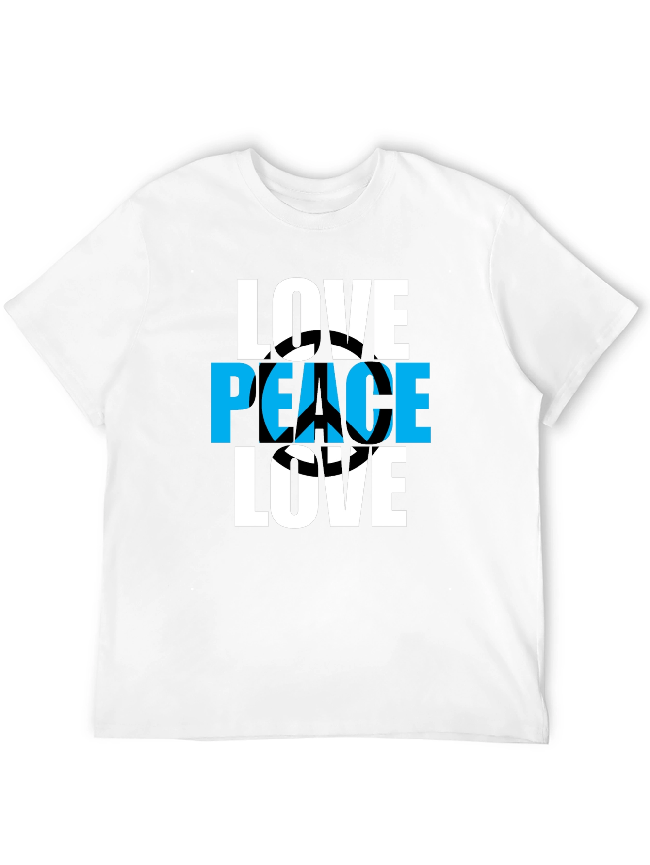 Black Love Peace T-Shirt - Stylish Graphic Tee view 12