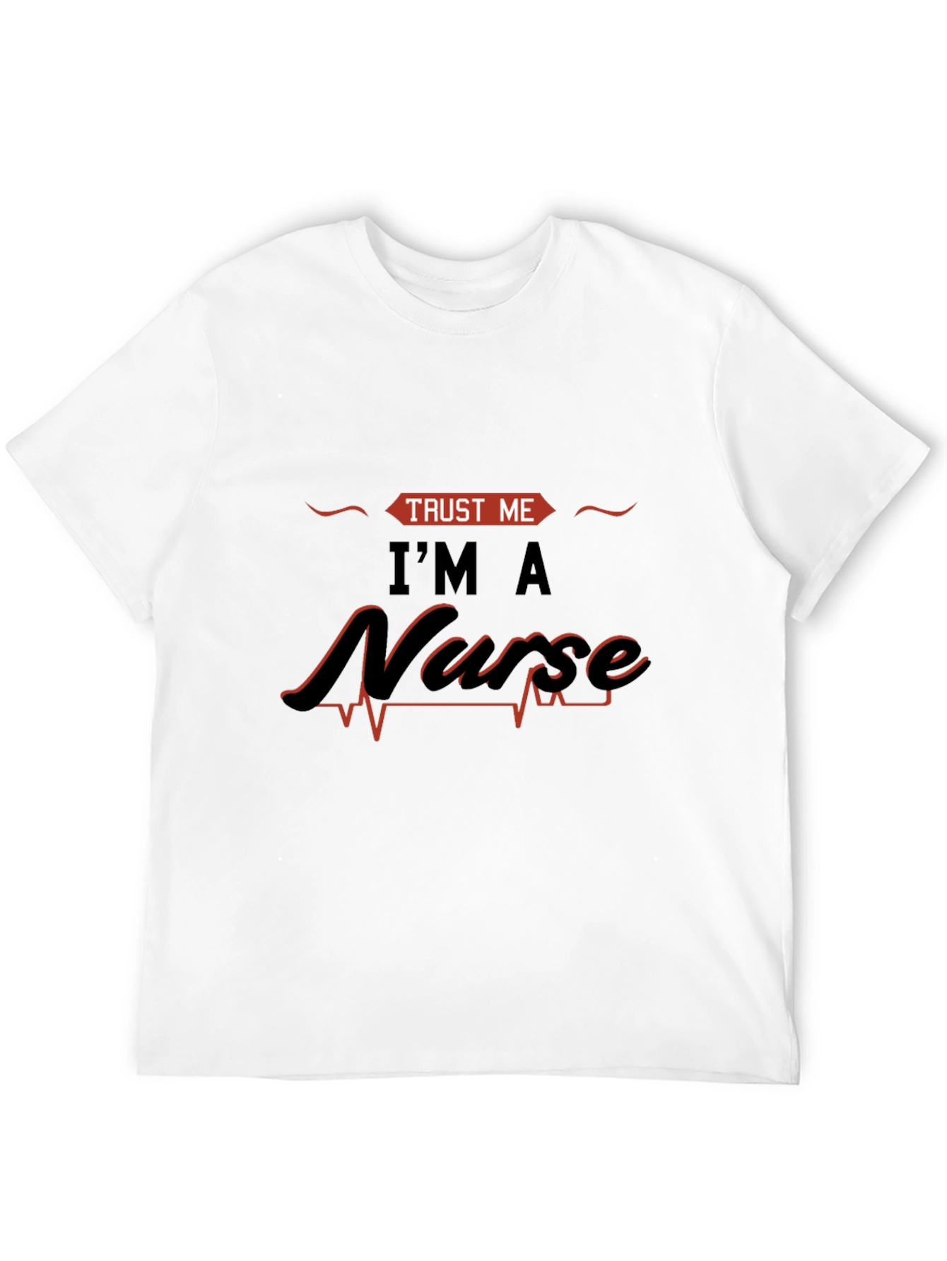 Black Trust Me I'm A Nurse Graphic Tee view 12
