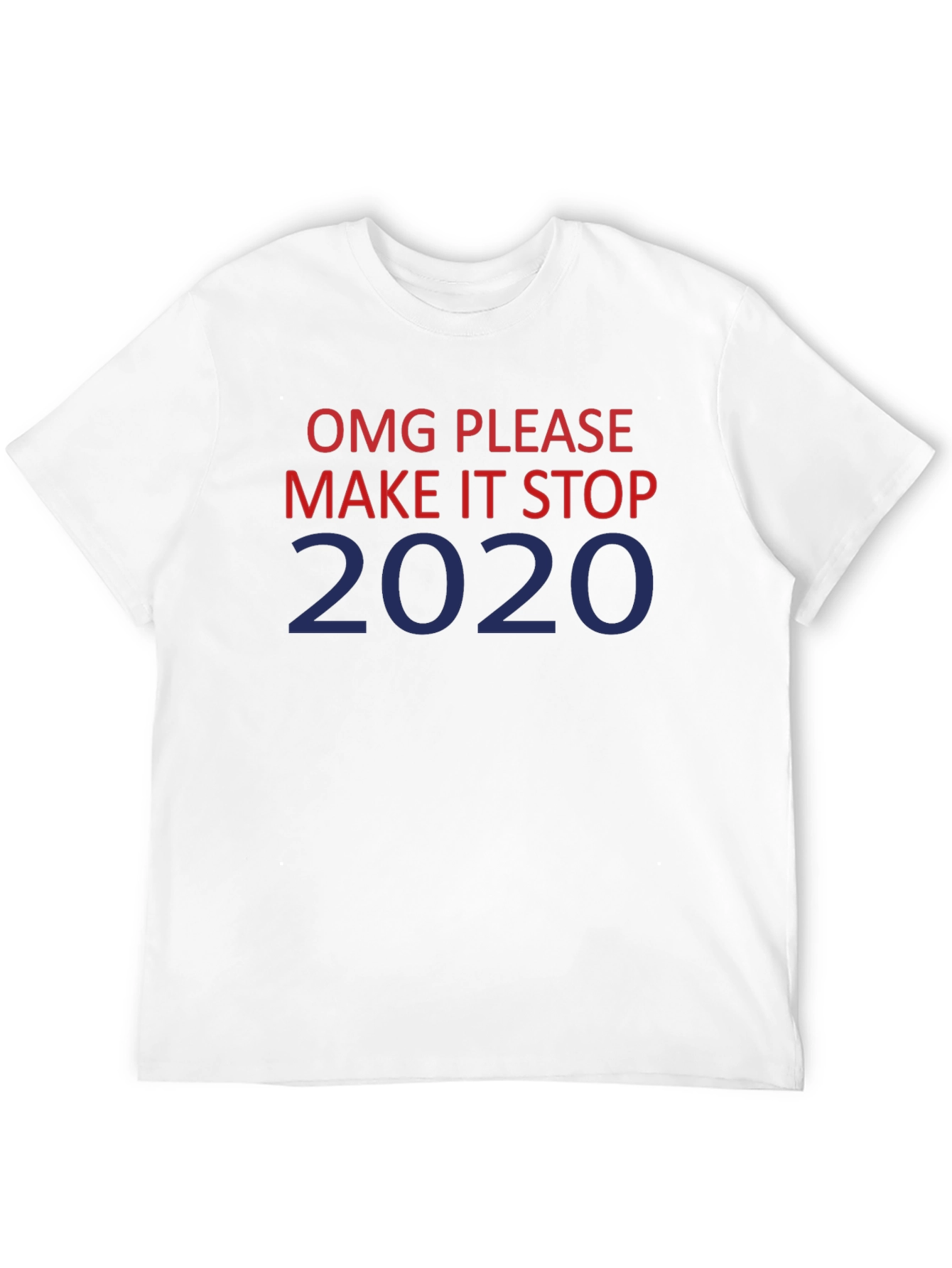 Black OMG Please Make it Stop 2020 Graphic T-Shirt view 12