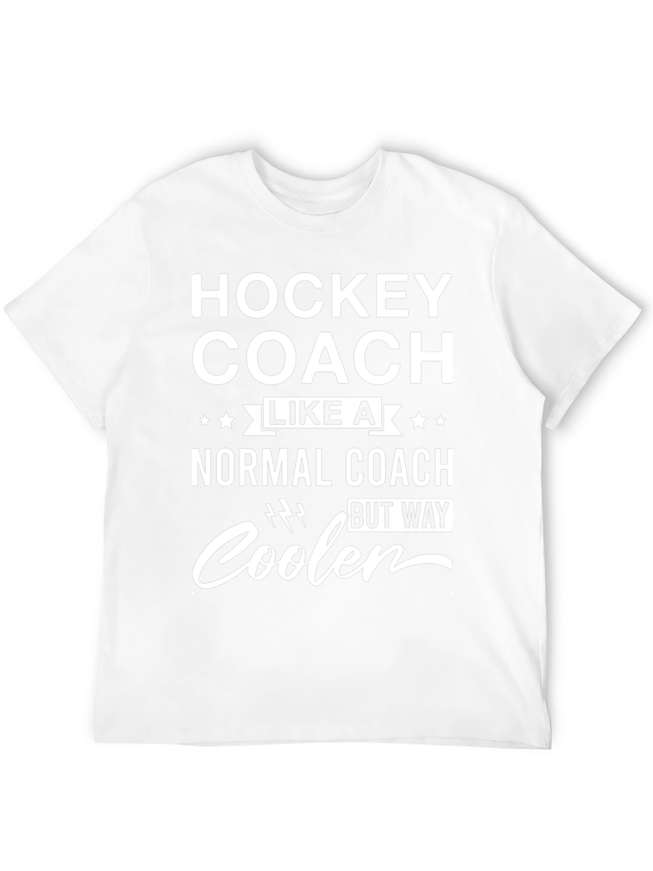 Black Hockey Coach T-Shirt - Cooler Than Normal view 12