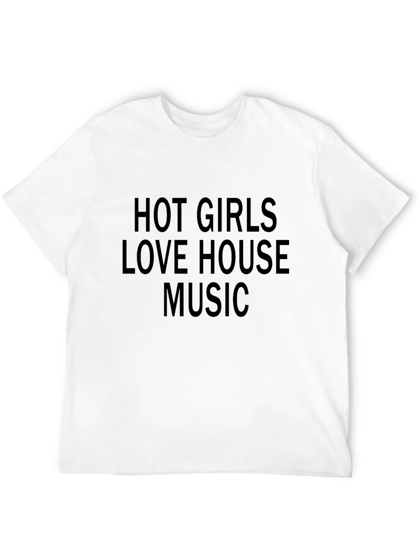 Black Hot Girls Love House Music Black T-Shirt view 12
