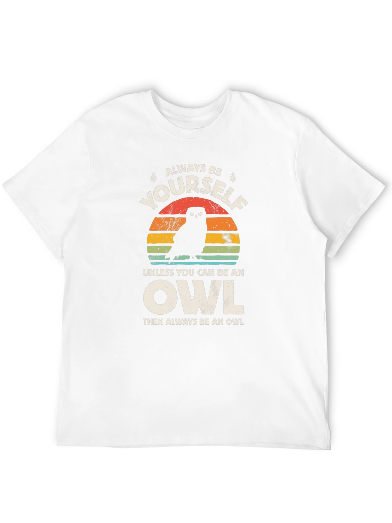 Black Always Be Yourself Unless Owl T-Shirt view 12