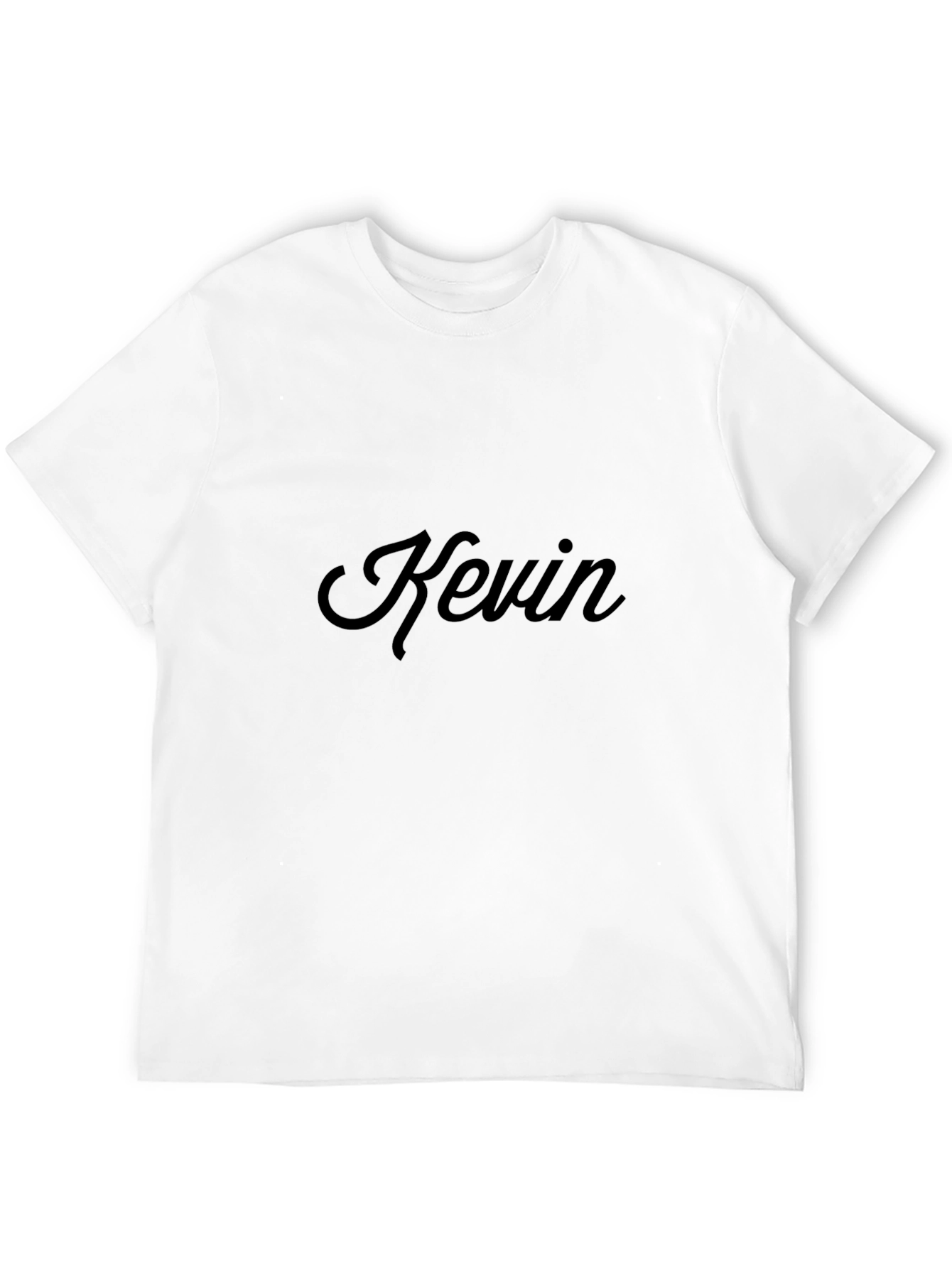 Black Personalized 'Kevin' Black T-Shirt view 12