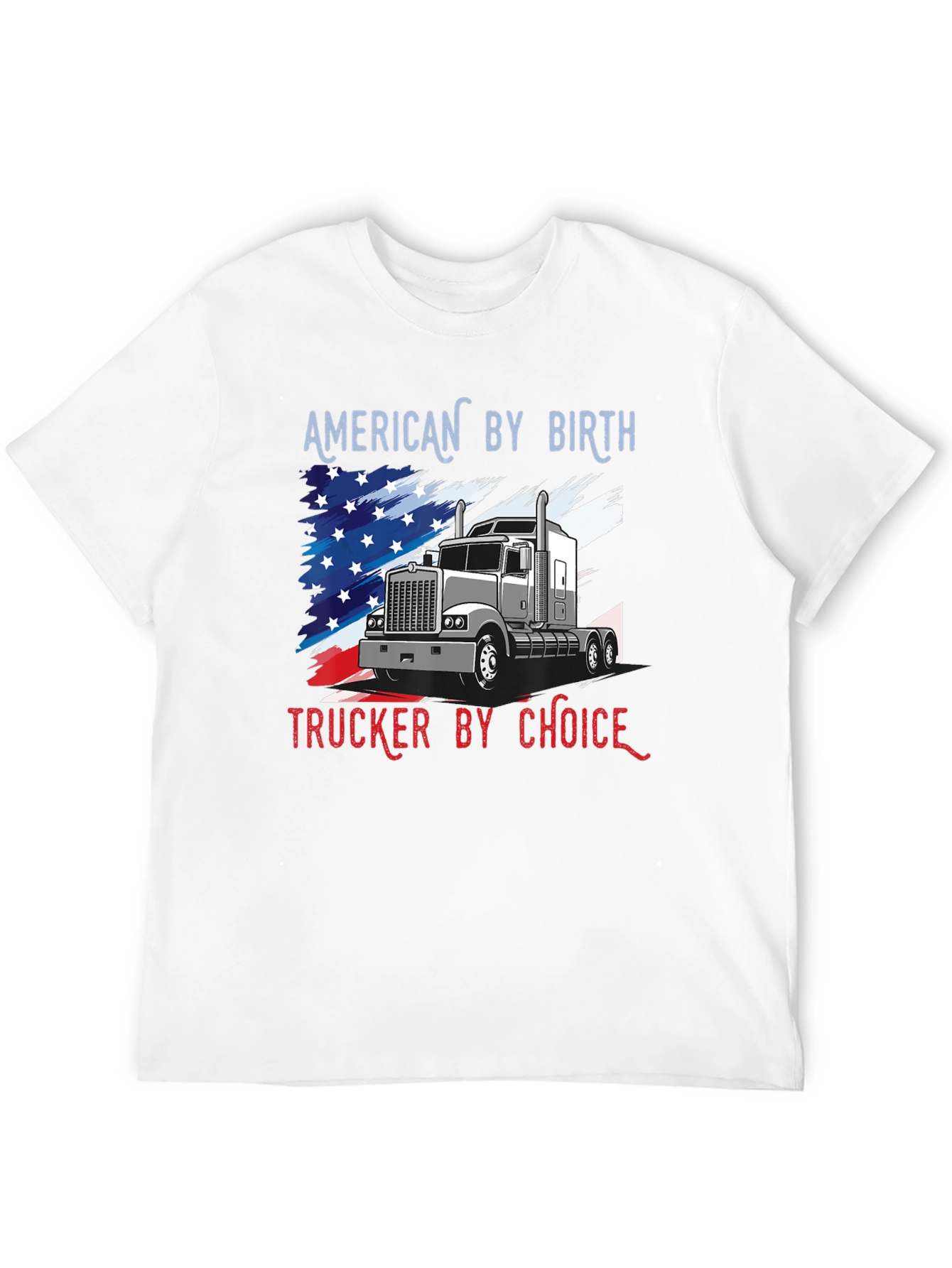 Black American Trucker T-Shirt: Patriot's Choice view 12