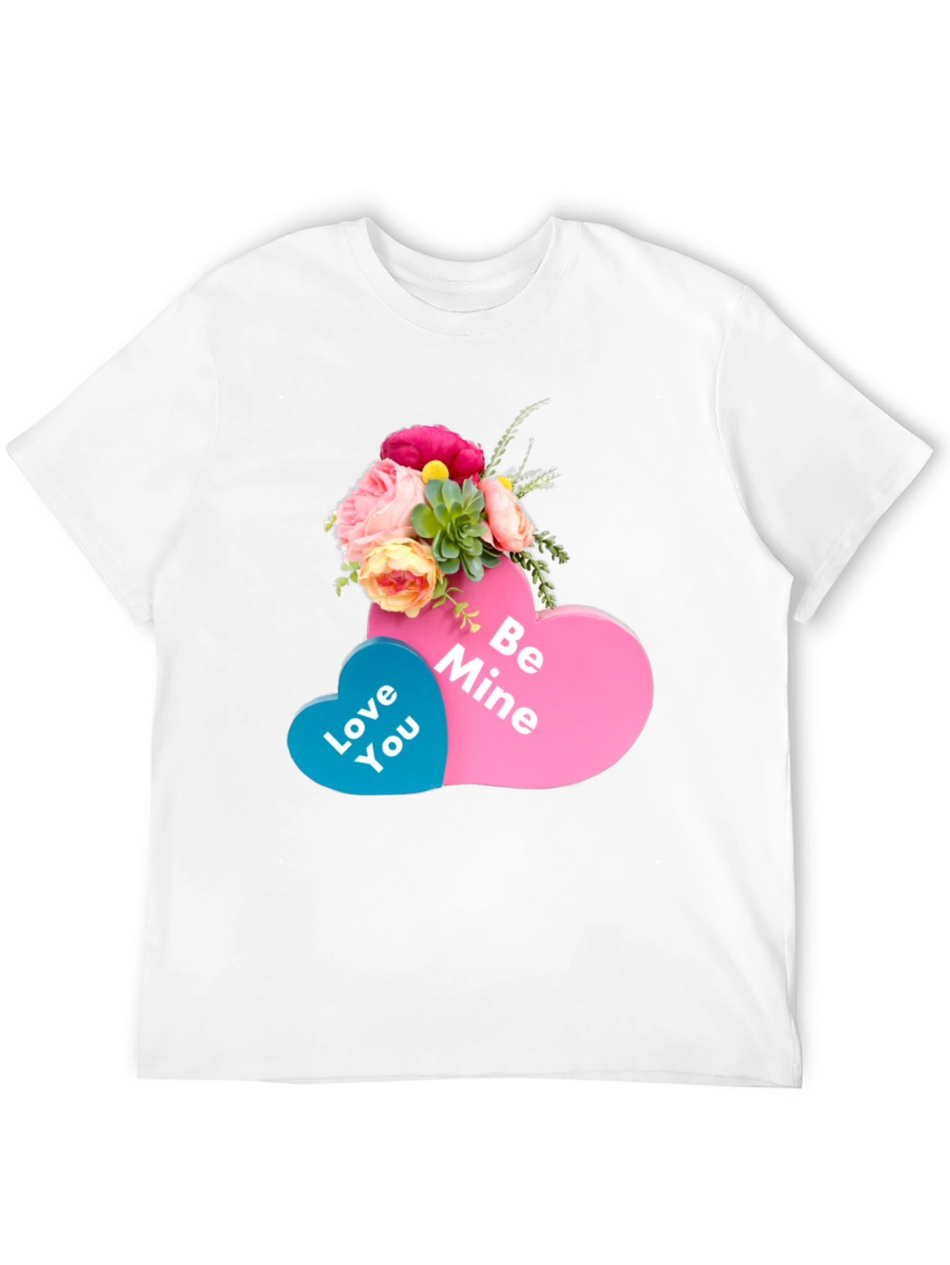 Black Love You / Be Mine Valentine's Day T-Shirt view 12