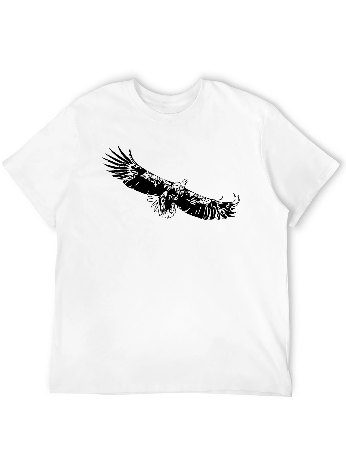 Black Black Eagle Graphic Tee - Men's Casual Short Sleeve Shirt view 12