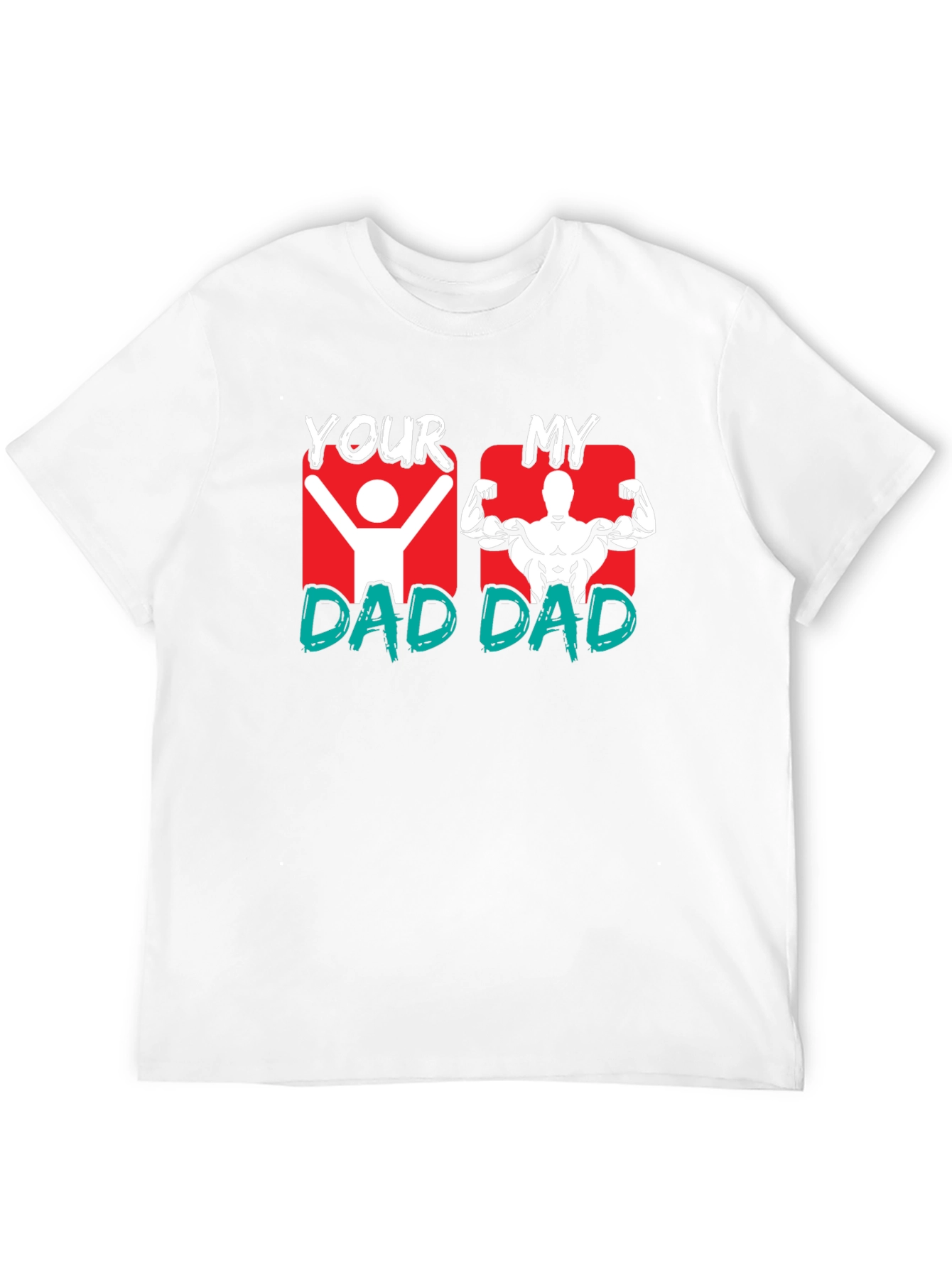 Black Your Dad vs. My Dad Graphic T-Shirt view 12