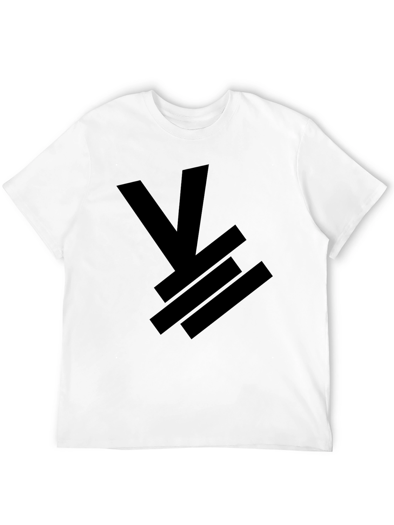 Black Men's Black Graphic Tee - Abstract Design view 12